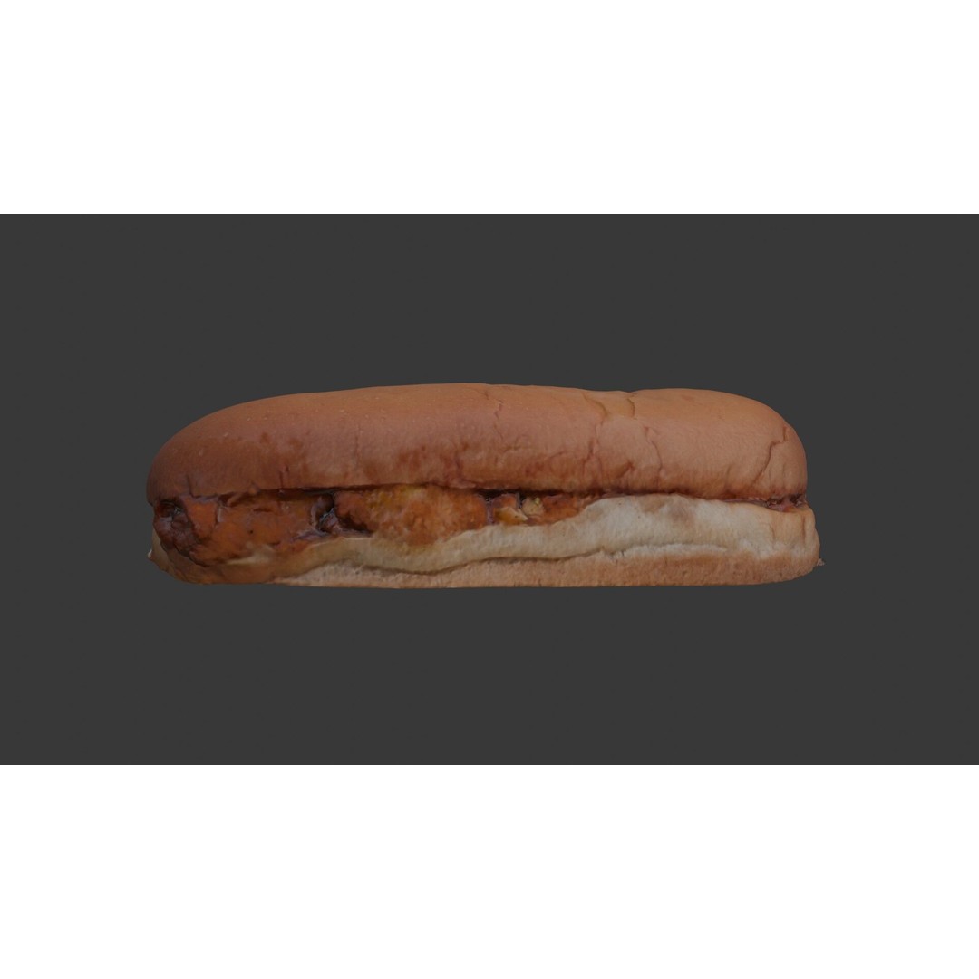 Realistic Sandwich 3D Model – Low Poly PBR Food Asset, FBX - View 3