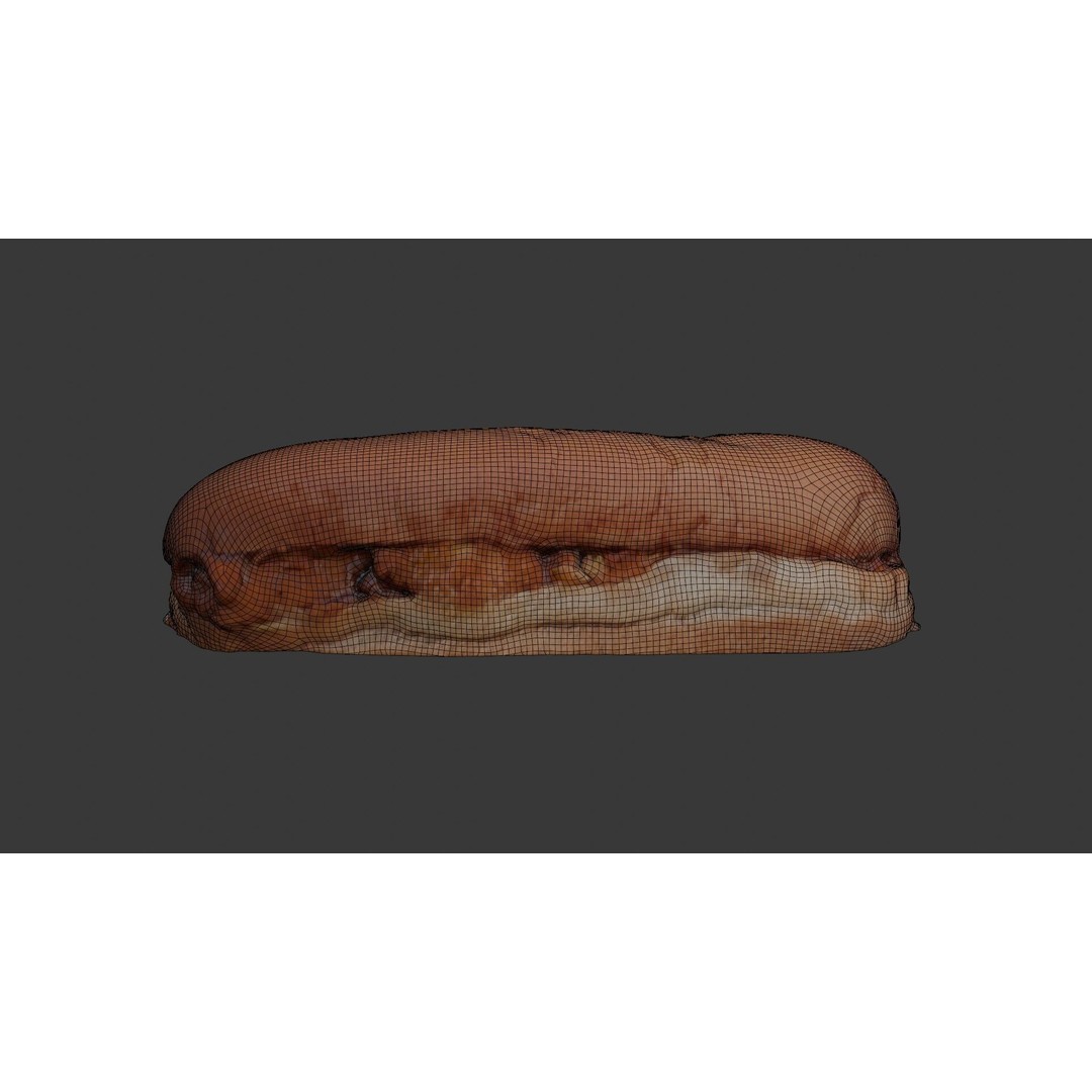 Realistic Sandwich 3D Model – Low Poly PBR Food Asset, FBX - View 4