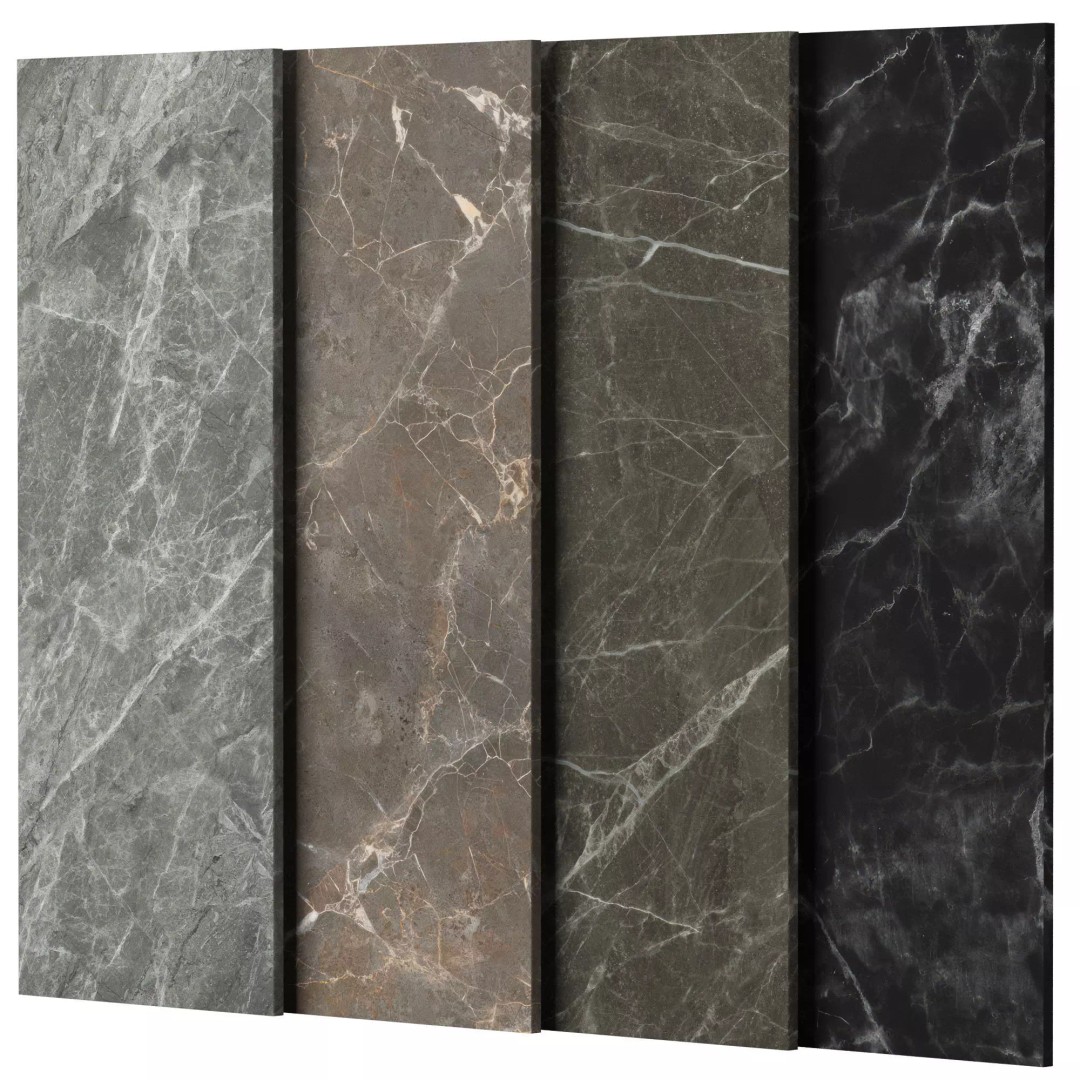 Marble Porcelain Tiles 3D Model – PBR Textures, Multiple Sizes, FBX & OBJ - View 2
