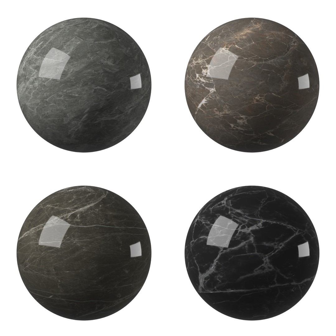 Marble Porcelain Tiles 3D Model – PBR Textures, Multiple Sizes, FBX & OBJ - View 3