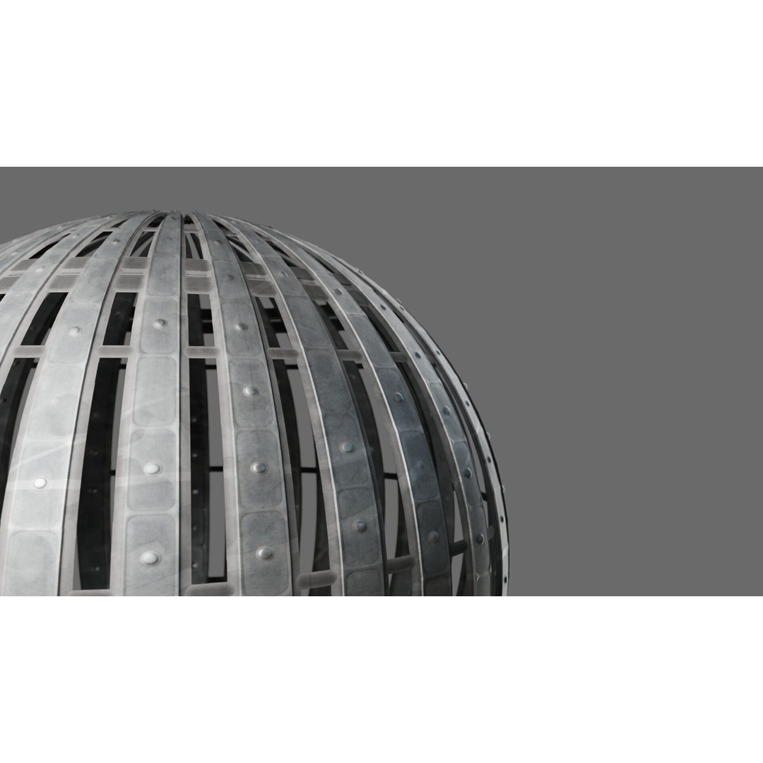 Bar Metal Grate 3D Model – Seamless PBR Texture for Archviz
