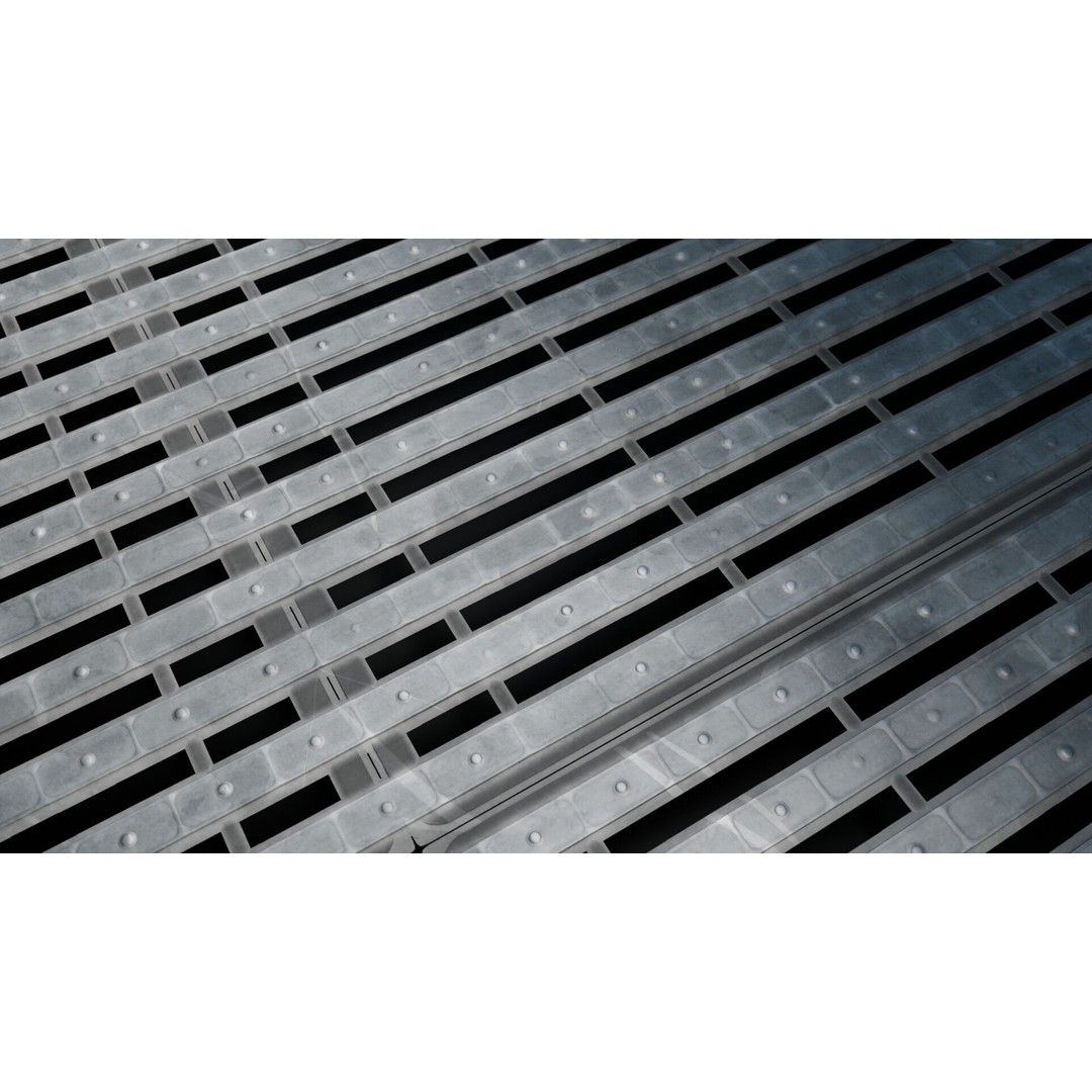 Bar Metal Grate 3D Model – Seamless PBR Texture for Archviz - View 4