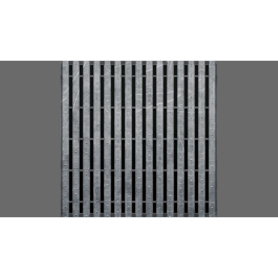 Bar Metal Grate 3D Model – Seamless PBR Texture for Archviz - View 6