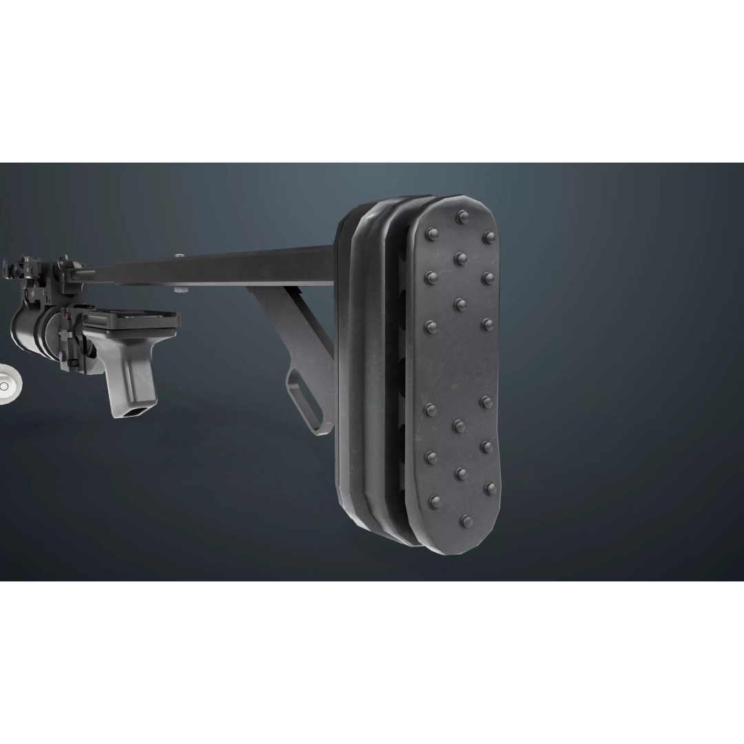 Grenade Launcher 3D Model – Low Poly Game Asset, FBX, PBR Textures - View 22