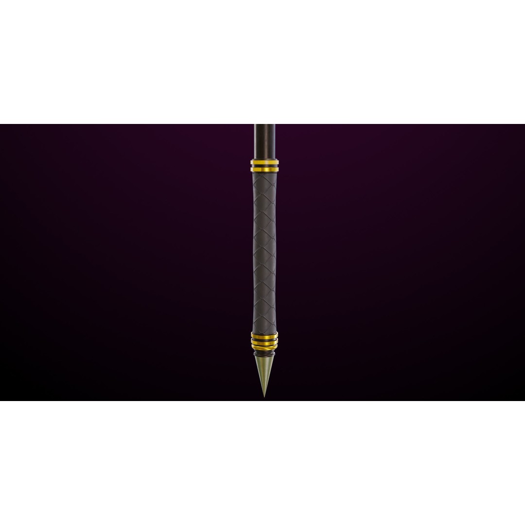 Battle Hammer 3D Model – Low Poly PBR Game Asset, FBX, Unity & UE4 - View 19