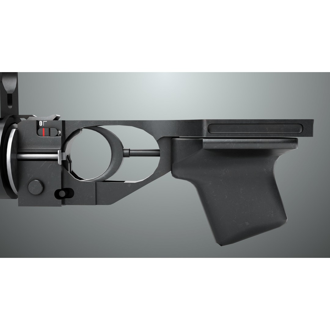 Grenade Launcher 3D Model – Low Poly Game Asset, Rigged, PBR Textures - View 12