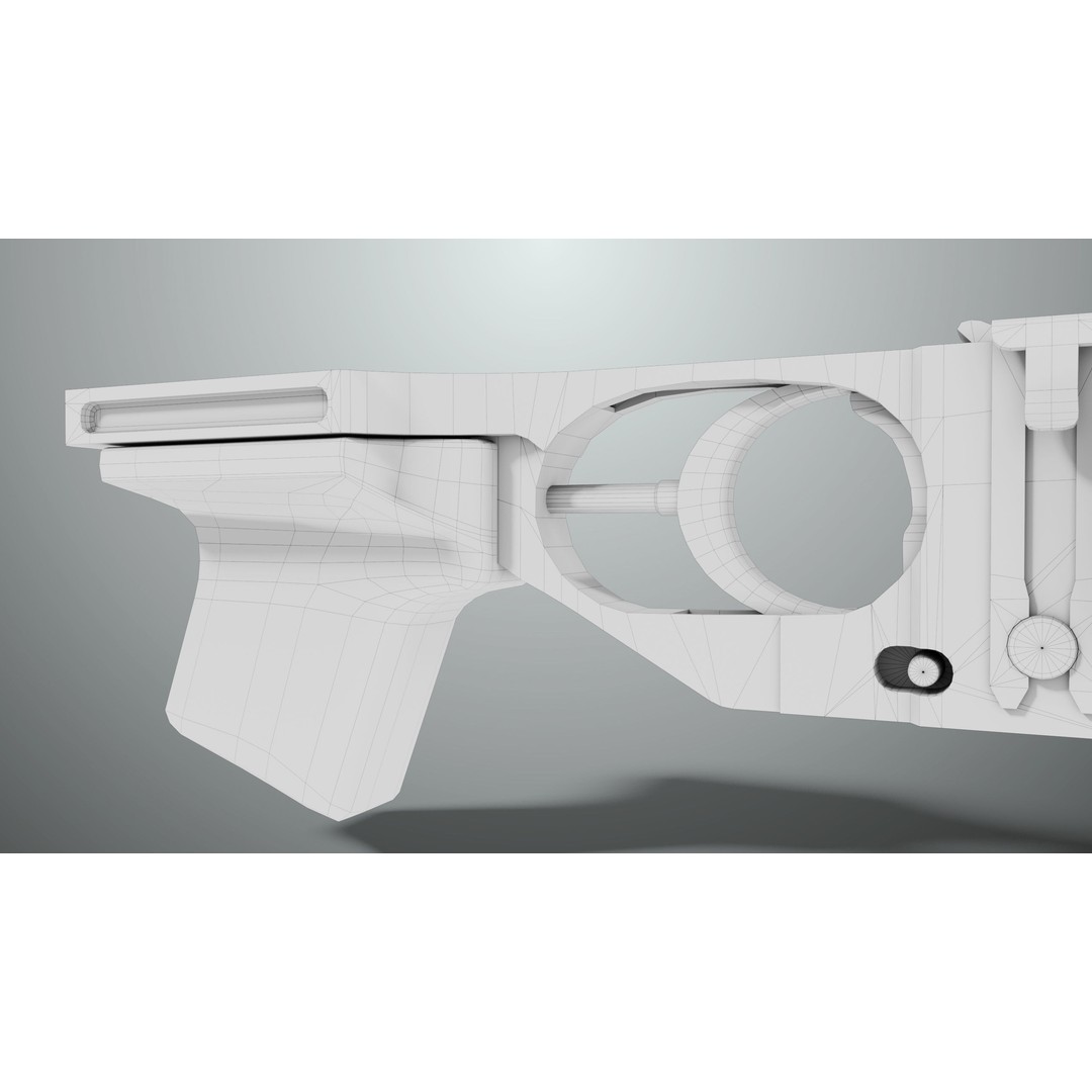 Grenade Launcher 3D Model – Low Poly Game Asset, Rigged, PBR Textures - View 49