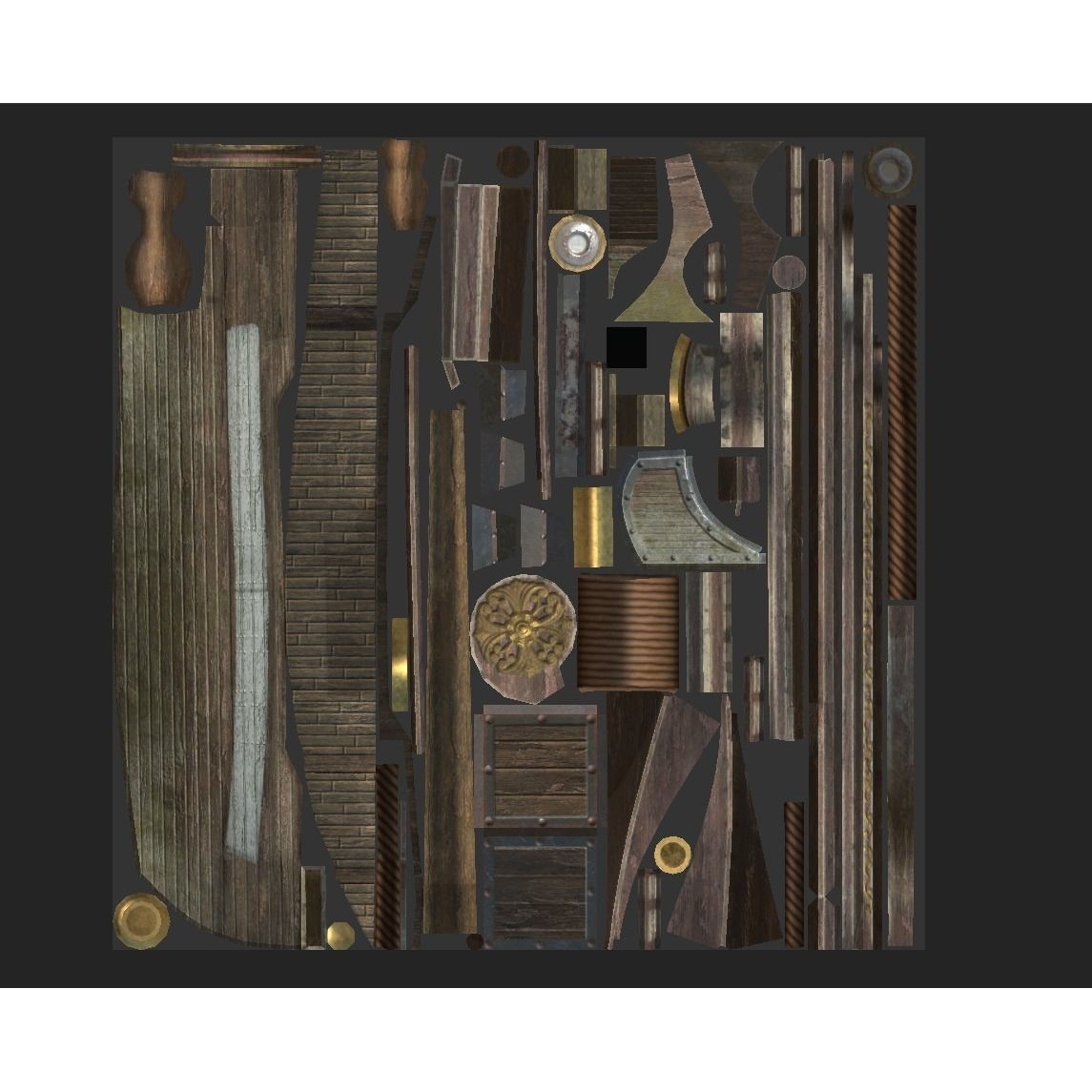 Ocean Brig - Low-Poly Game-Ready 3D Model - View 20