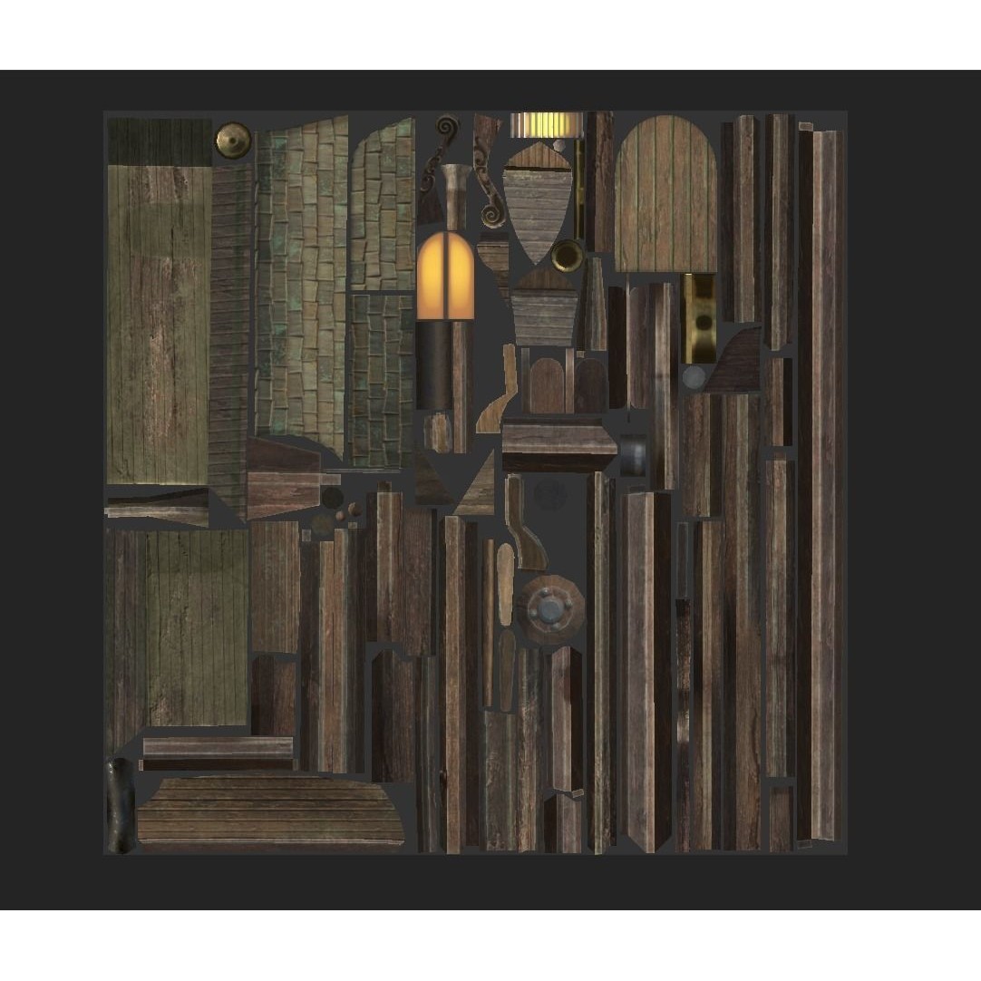 Ocean Brig - Low-Poly Game-Ready 3D Model - View 21