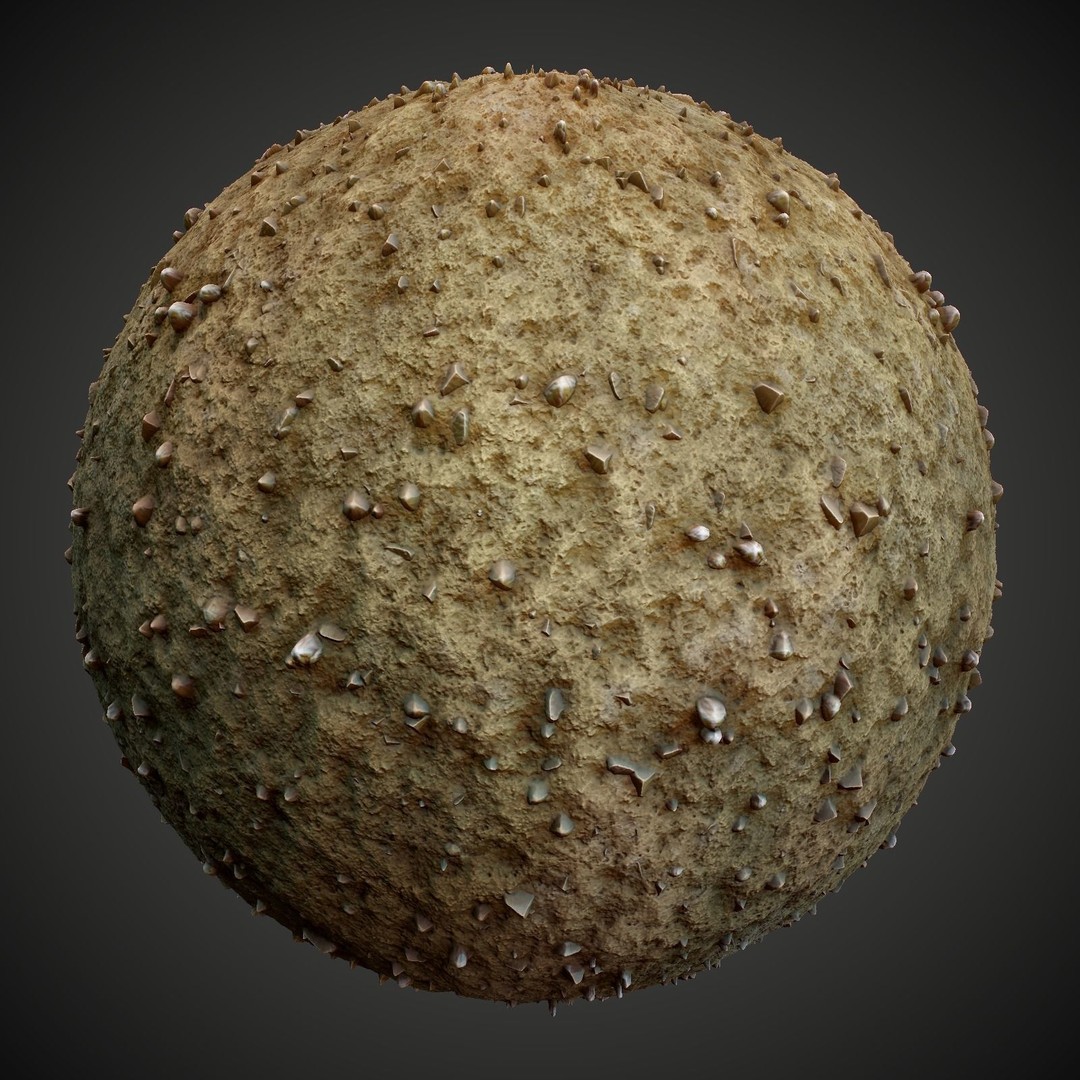 Stylized Summer Forest Materials 3D Model – PBR Textures for Games - View 3