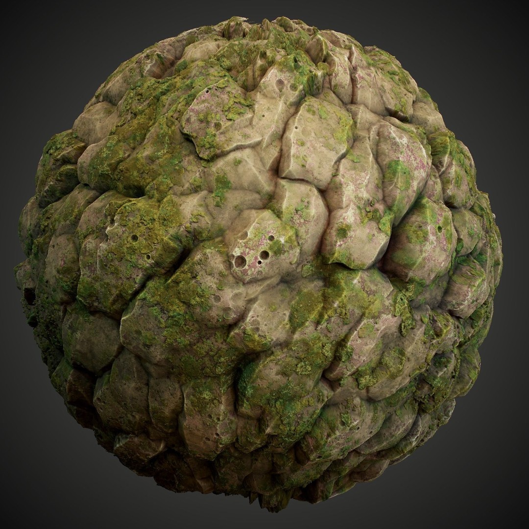 Stylized Summer Forest Materials 3D Model – PBR Textures for Games - View 4