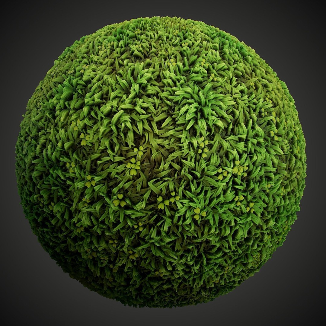 Stylized Summer Forest Materials 3D Model – PBR Textures for Games - View 8