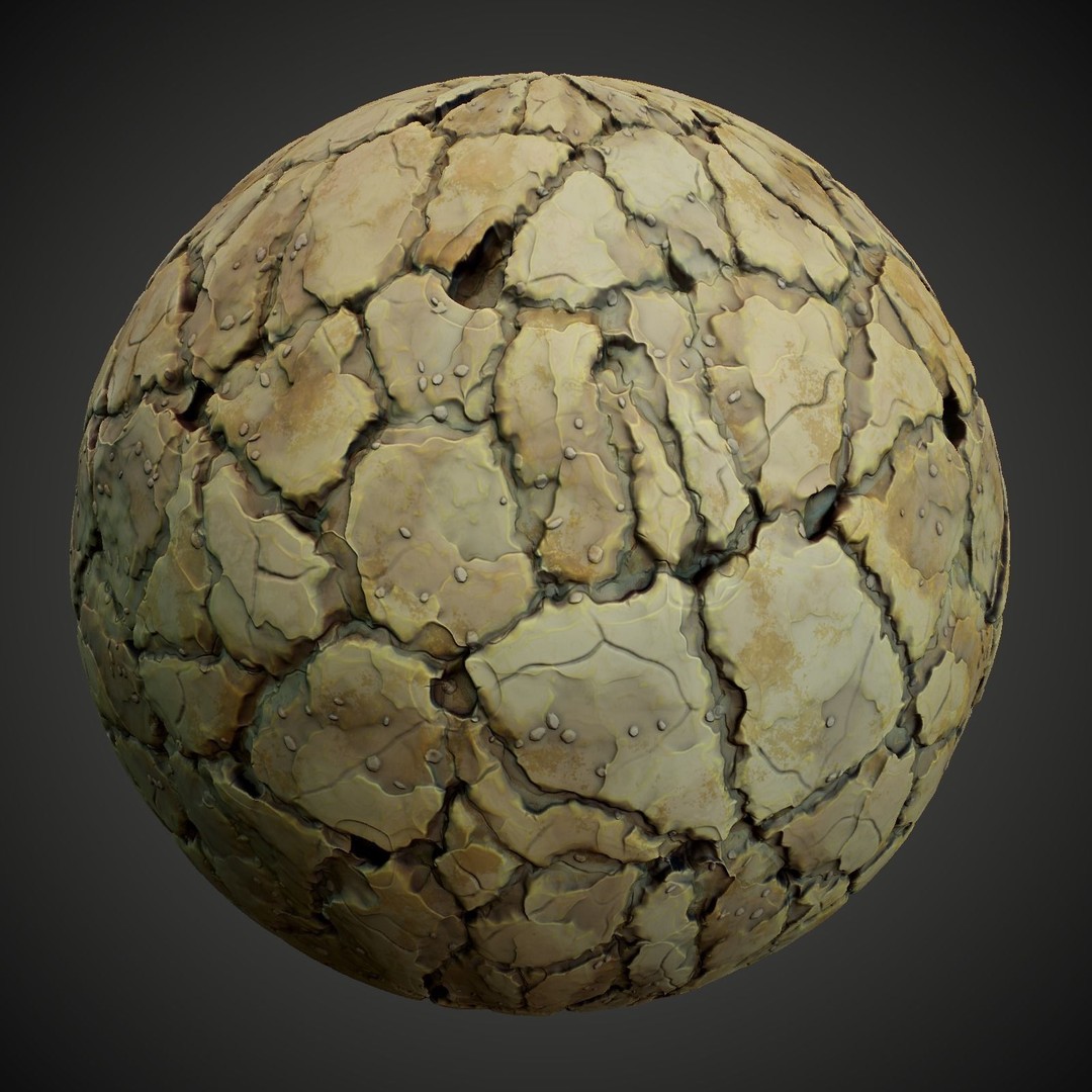 Stylized Summer Forest Materials 3D Model – PBR Textures for Games - View 9