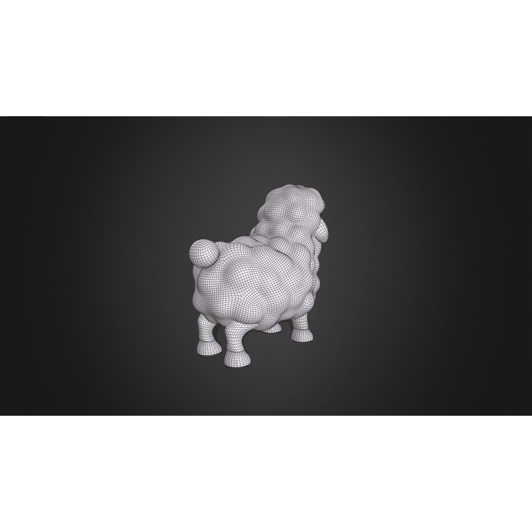 Sheep 3D Model – Rigged Cartoon Animal for Games, FBX - View 10