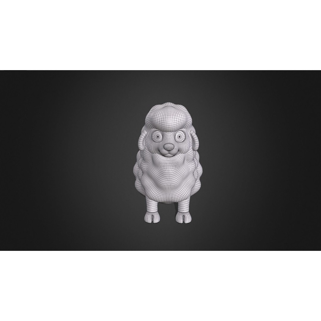 Sheep 3D Model – Rigged Cartoon Animal for Games, FBX - View 4