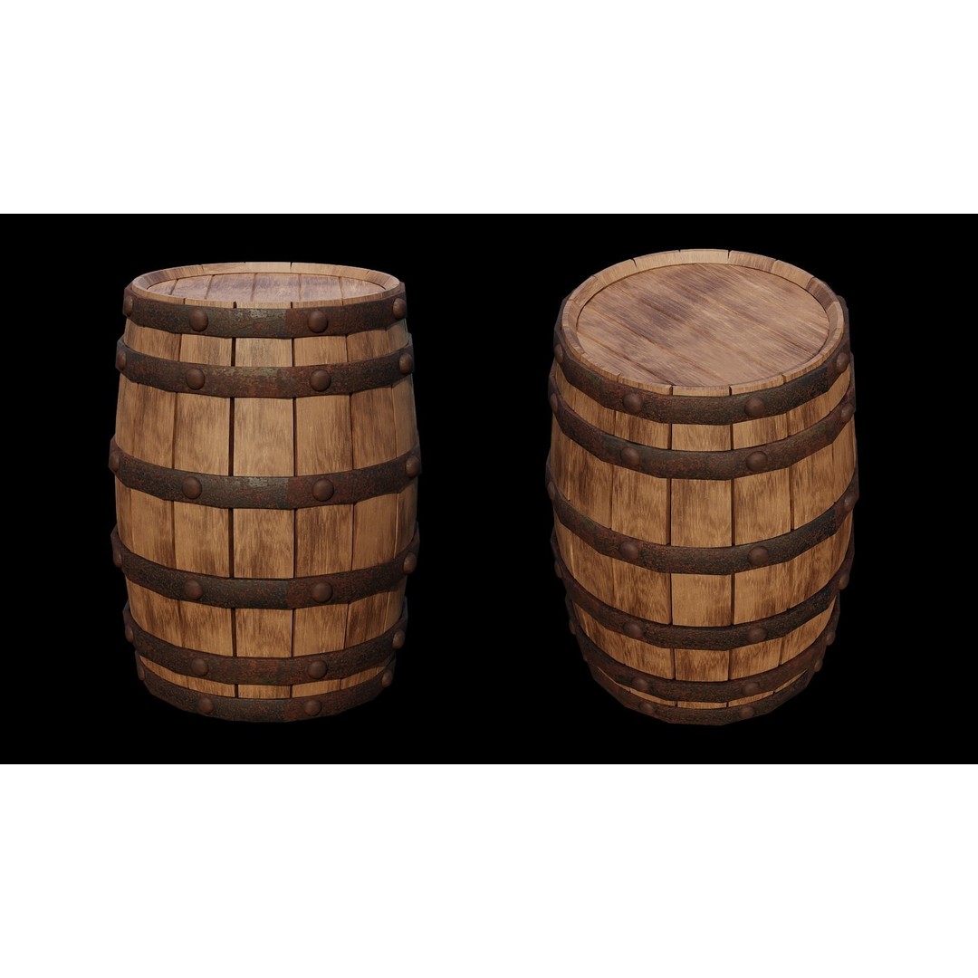 PBR Wood Furniture 3D Model – Low Poly Game Asset, FBX, OBJ, Blender - View 14