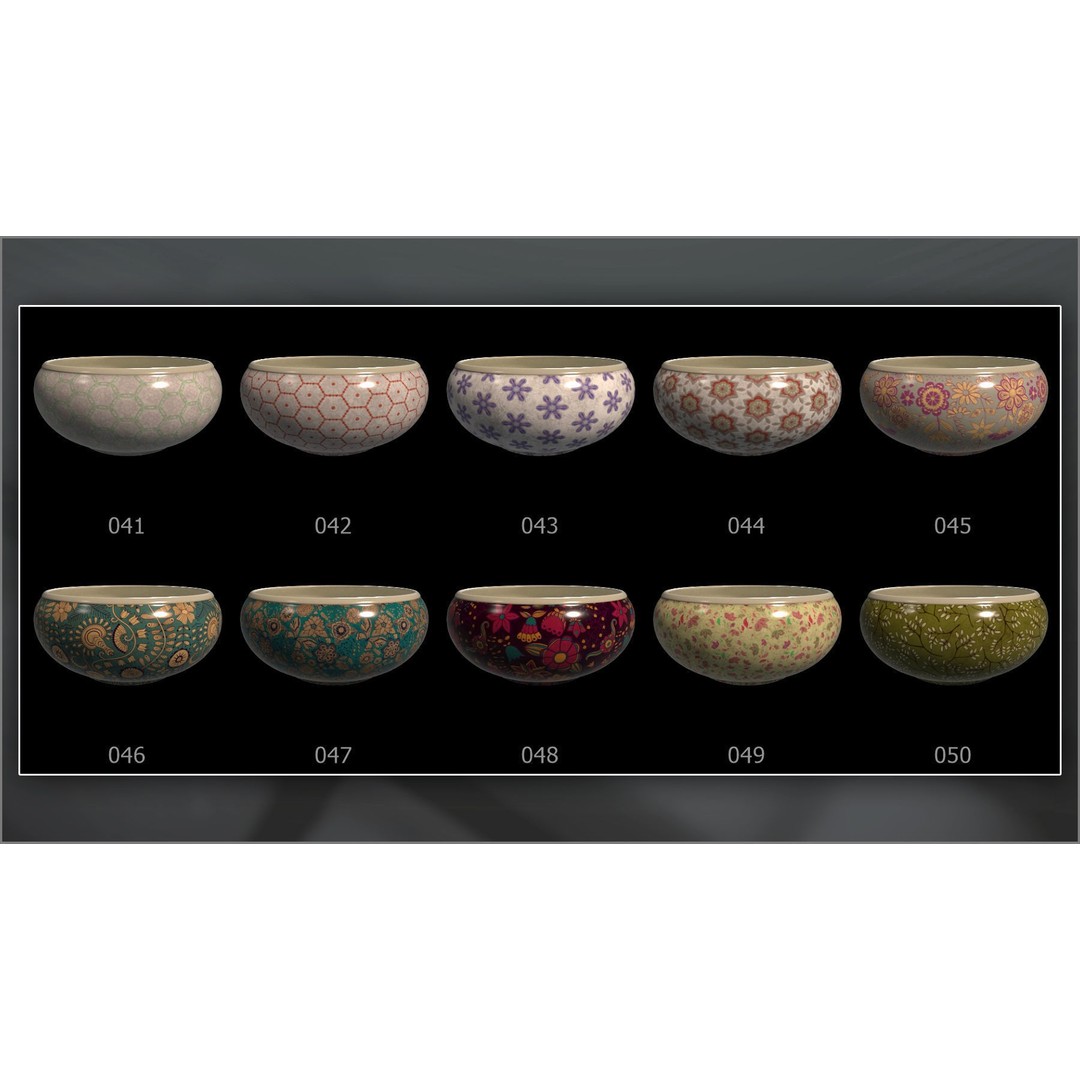 Porcelain and Ceramic Smart Materials 3D Model – 100 Textures for Substance Painter - View 10