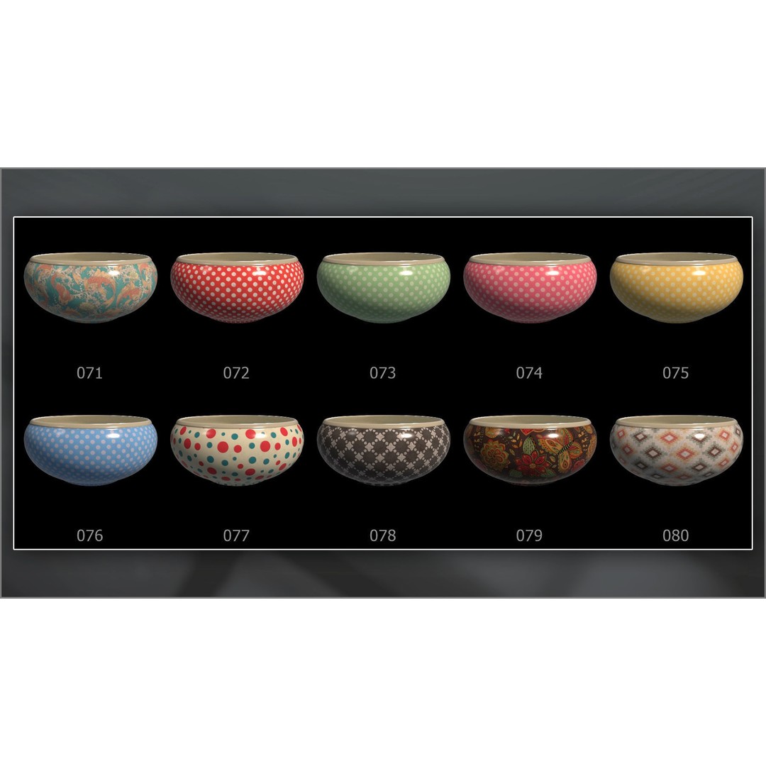 Porcelain and Ceramic Smart Materials 3D Model – 100 Textures for Substance Painter - View 13