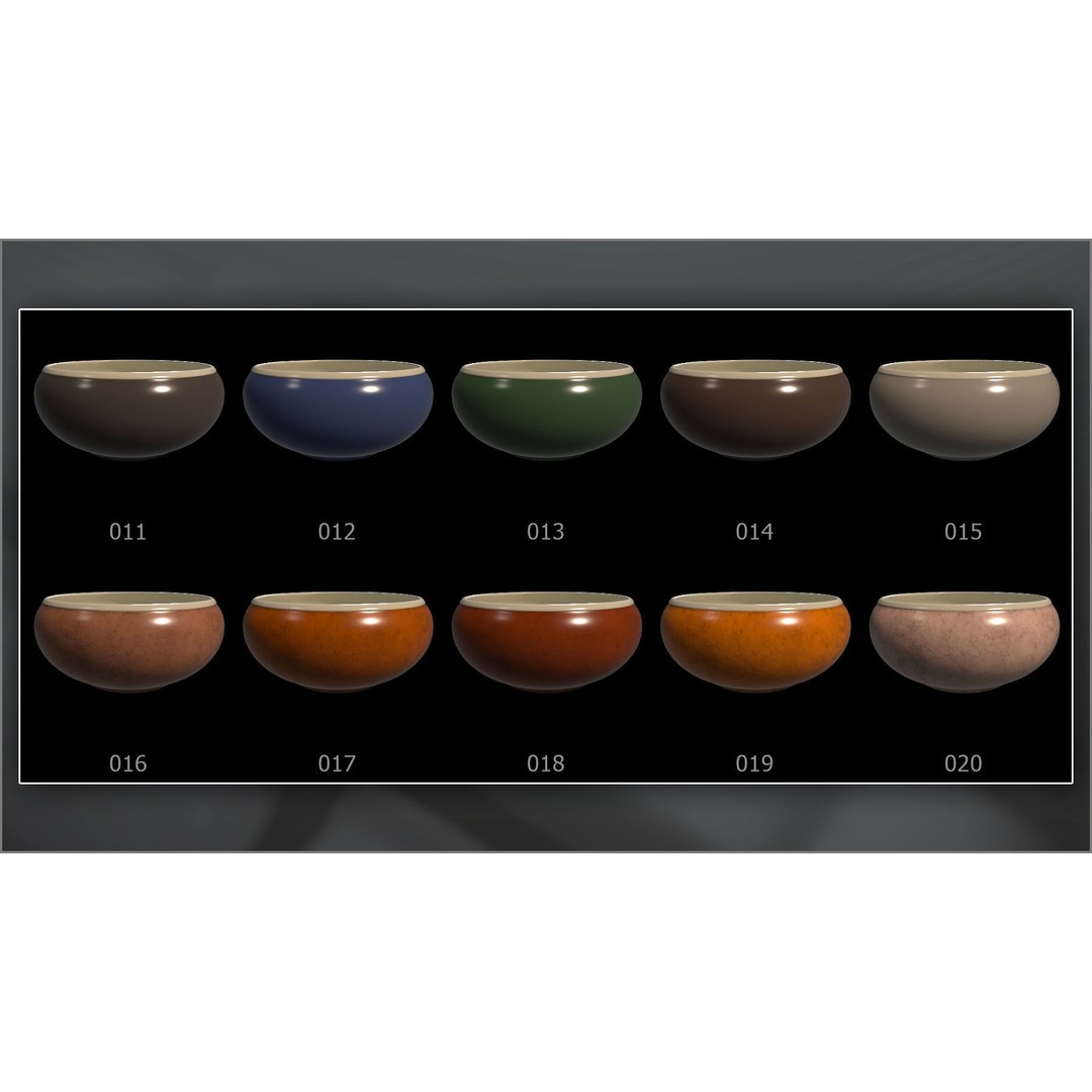 Porcelain and Ceramic Smart Materials 3D Model – 100 Textures for Substance Painter - View 7