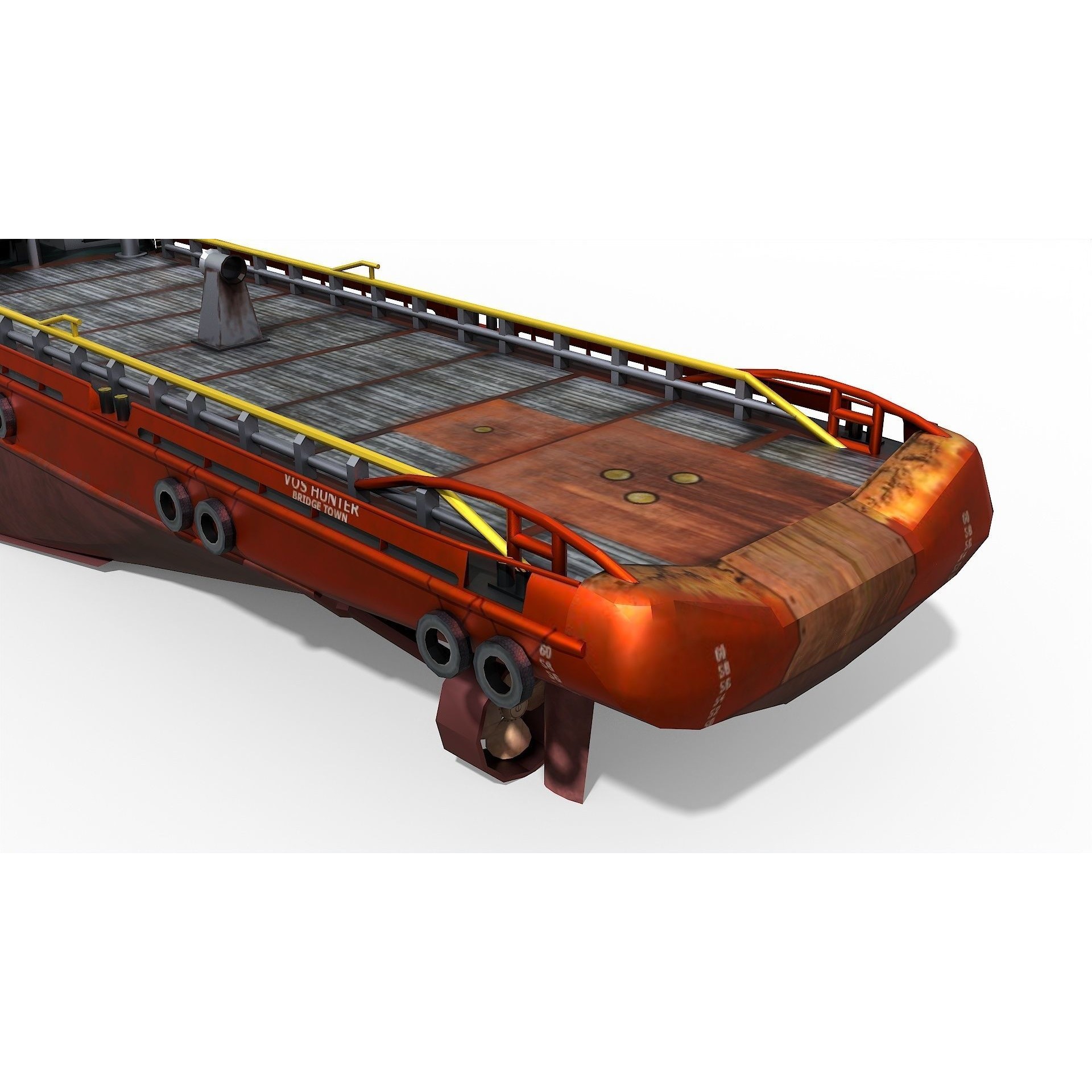 AHTS VOS Hunter - Low-Poly Game-Ready 3D Model - View 8