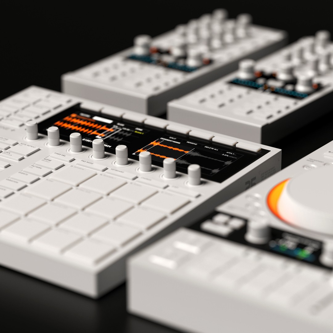 Native Instruments DJ Controllers 3D Model – High Poly Audio Equipment, FBX, OBJ - View 4