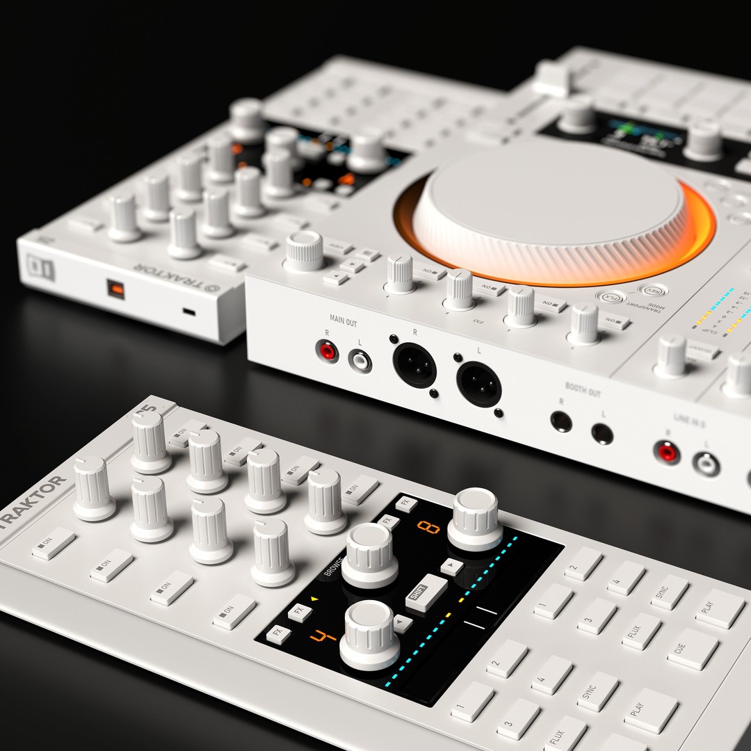 Native Instruments DJ Controllers 3D Model – High Poly Audio Equipment, FBX, OBJ - View 6