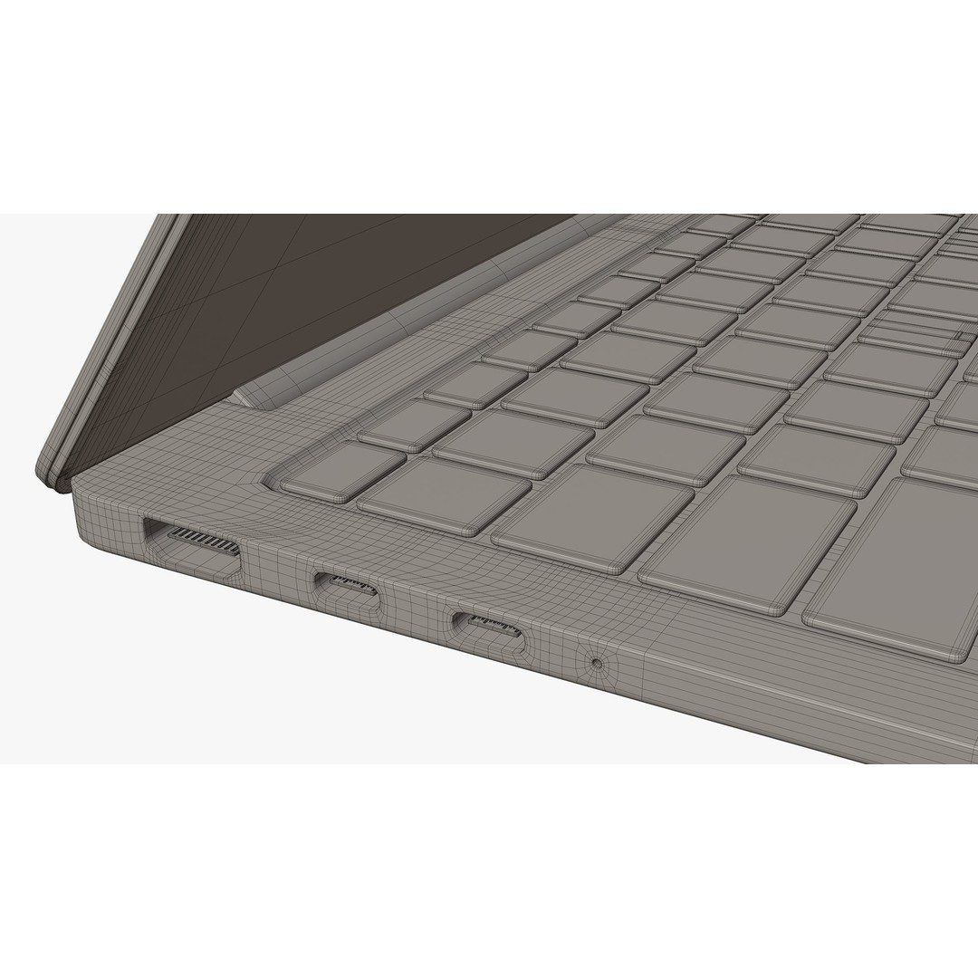 Samsung Galaxy Book 3 Pro 3D Model – High Poly Laptop Asset, PBR Textures, Blender, FBX