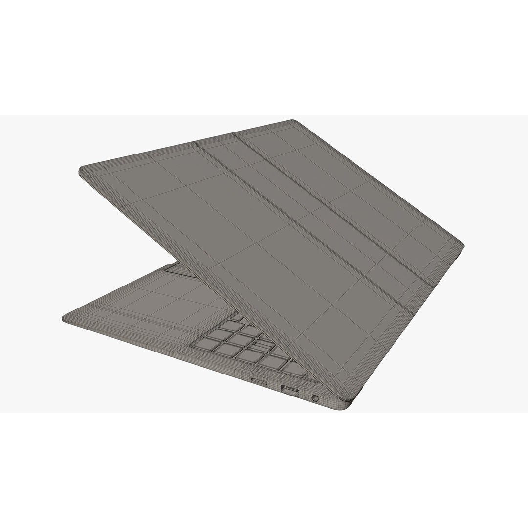 Samsung Galaxy Book 3 Pro 3D Model – High Poly Laptop Asset, PBR Textures, Blender, FBX - View 16