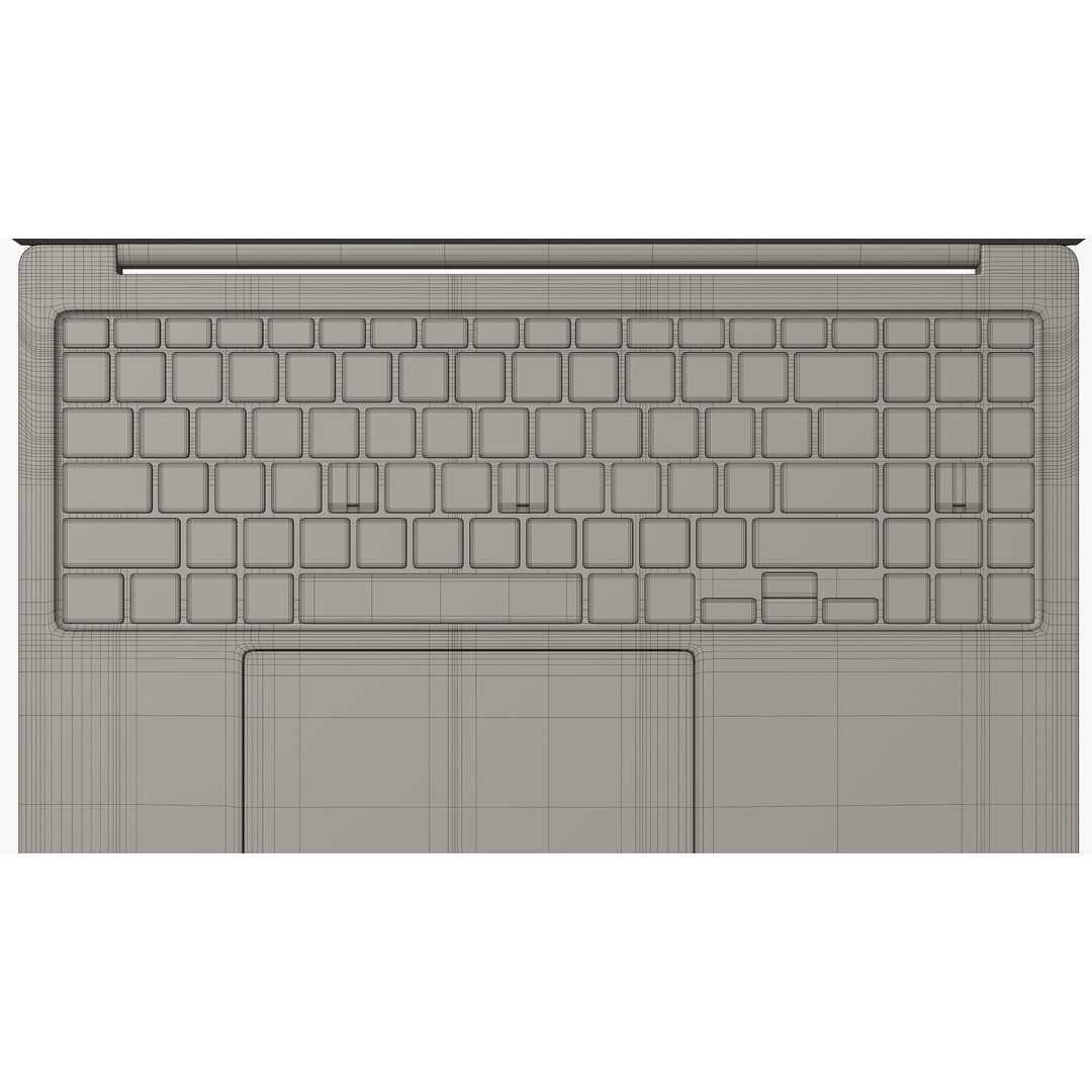 Samsung Galaxy Book 3 Pro 3D Model – High Poly Laptop Asset, PBR Textures, Blender, FBX - View 17