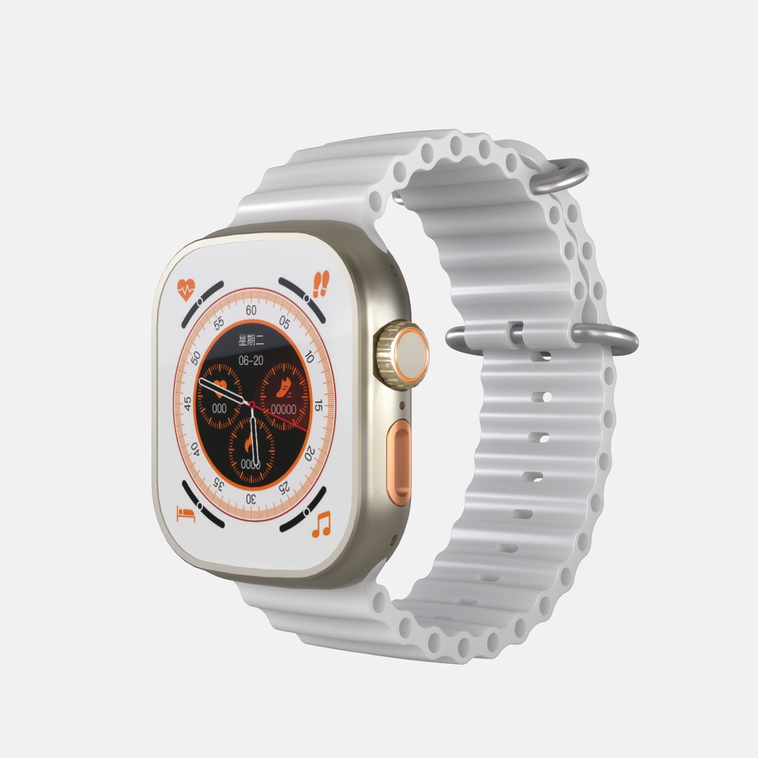 Smart Watch 3D Model – Realistic High-Quality Design, FBX, OBJ - View 5