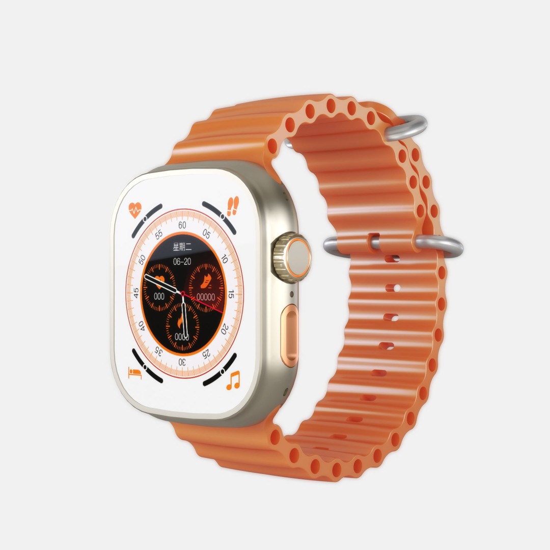 Smart Watch 3D Model – Realistic High-Quality Design, FBX, OBJ - View 6