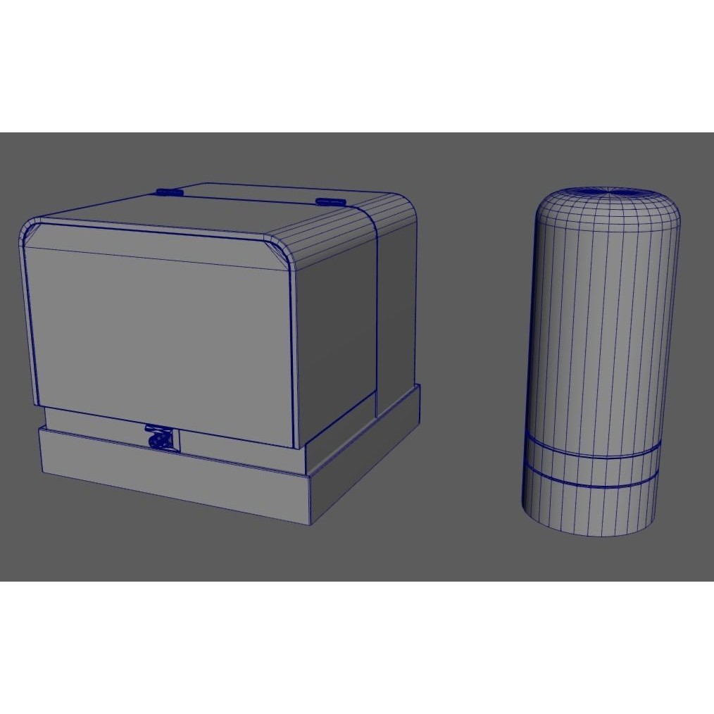 Electrical Box 3D Model – Low Poly PBR Asset, FBX, OBJ - View 11