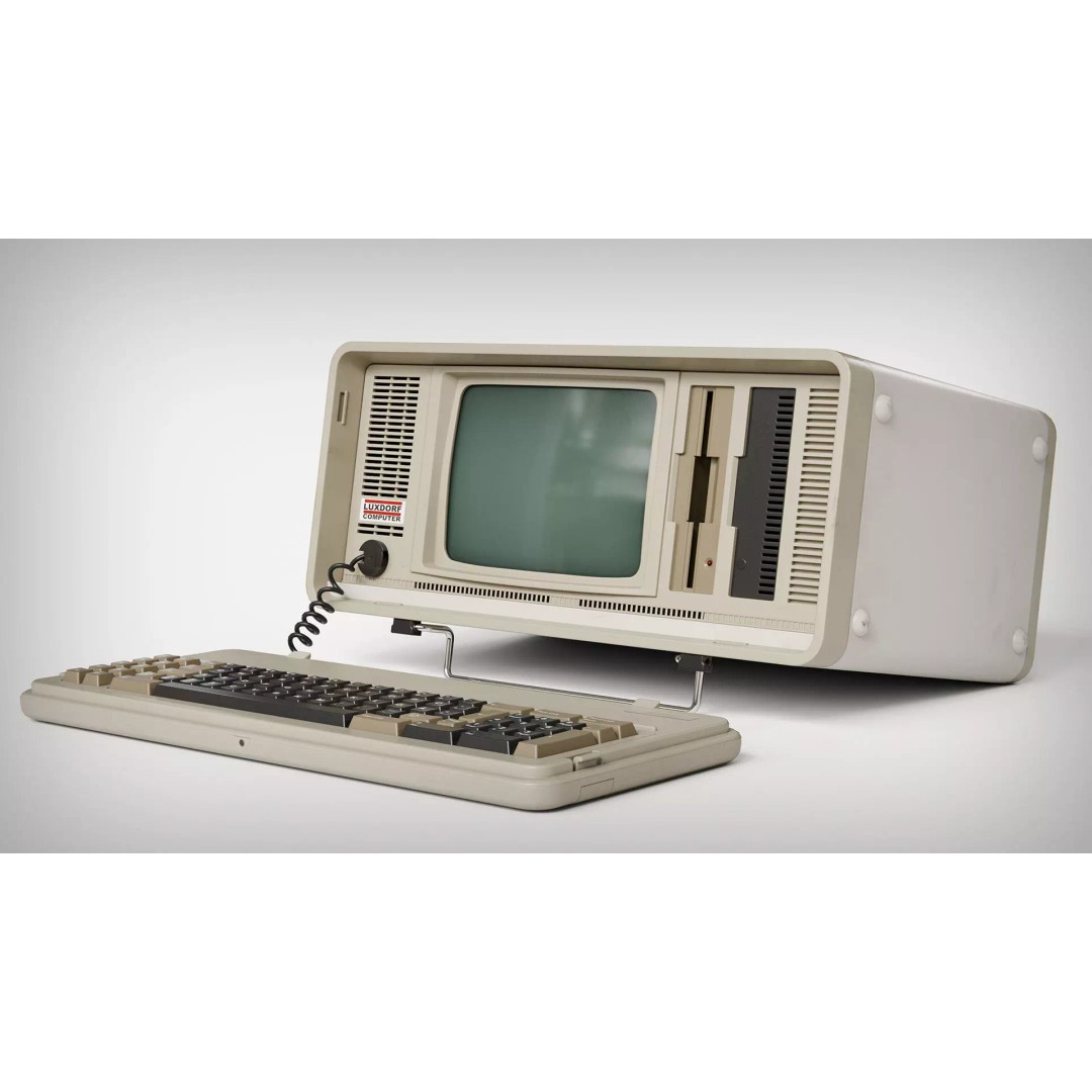 Luxdorf Retro Computer 3D Model – Low Poly Vintage PC, FBX, Blender - View 14