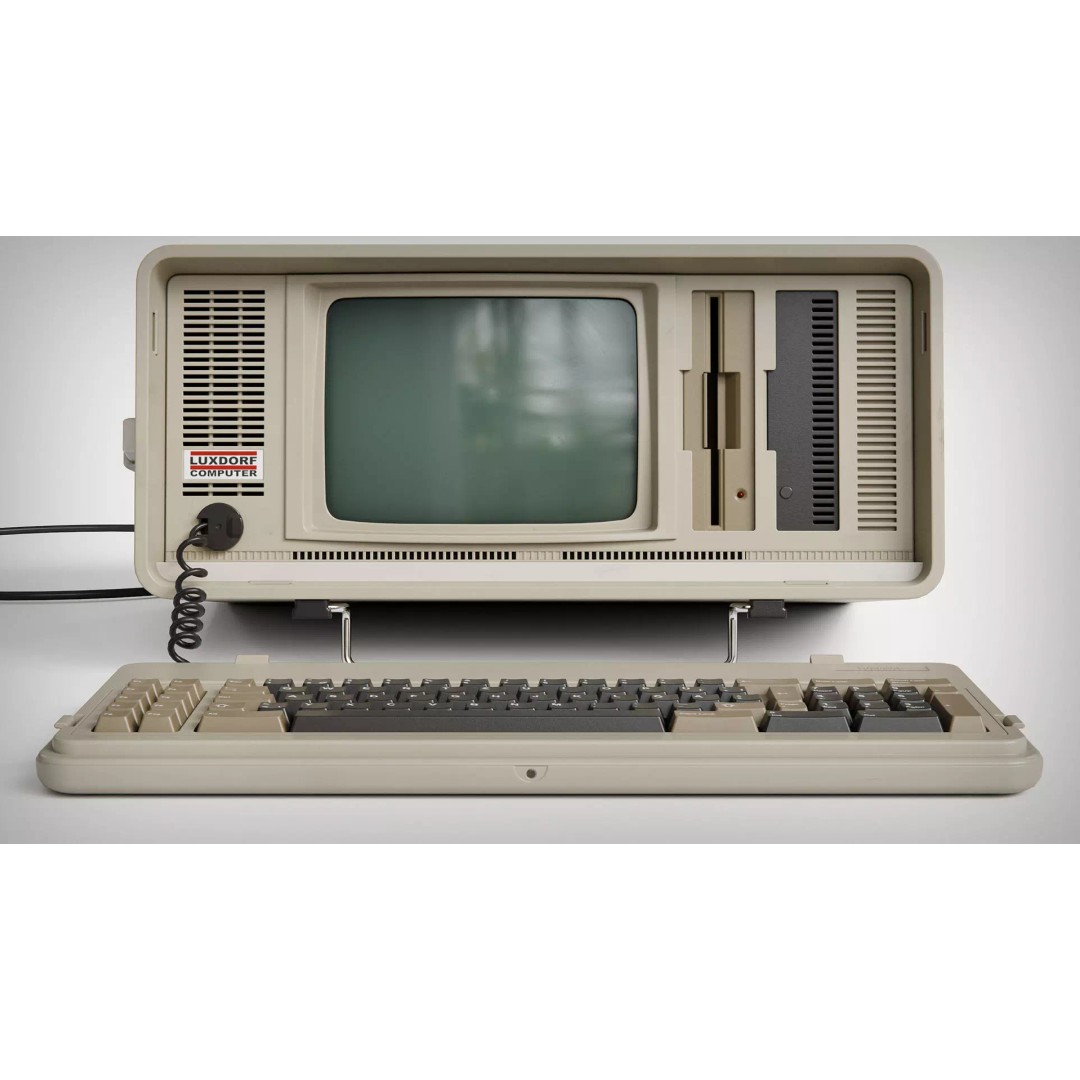 Luxdorf Retro Computer 3D Model – Low Poly Vintage PC, FBX, Blender - View 16