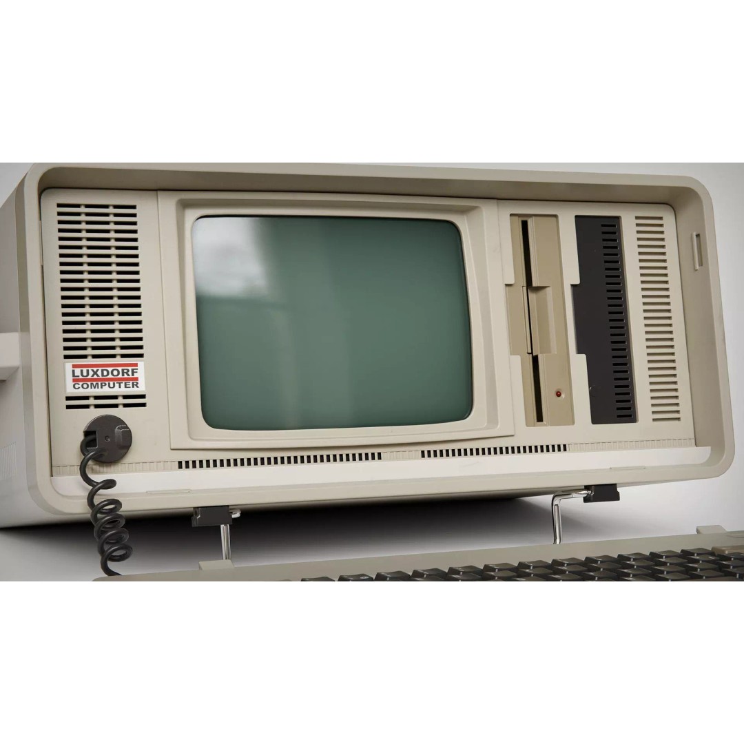 Luxdorf Retro Computer 3D Model – Low Poly Vintage PC, FBX, Blender - View 18