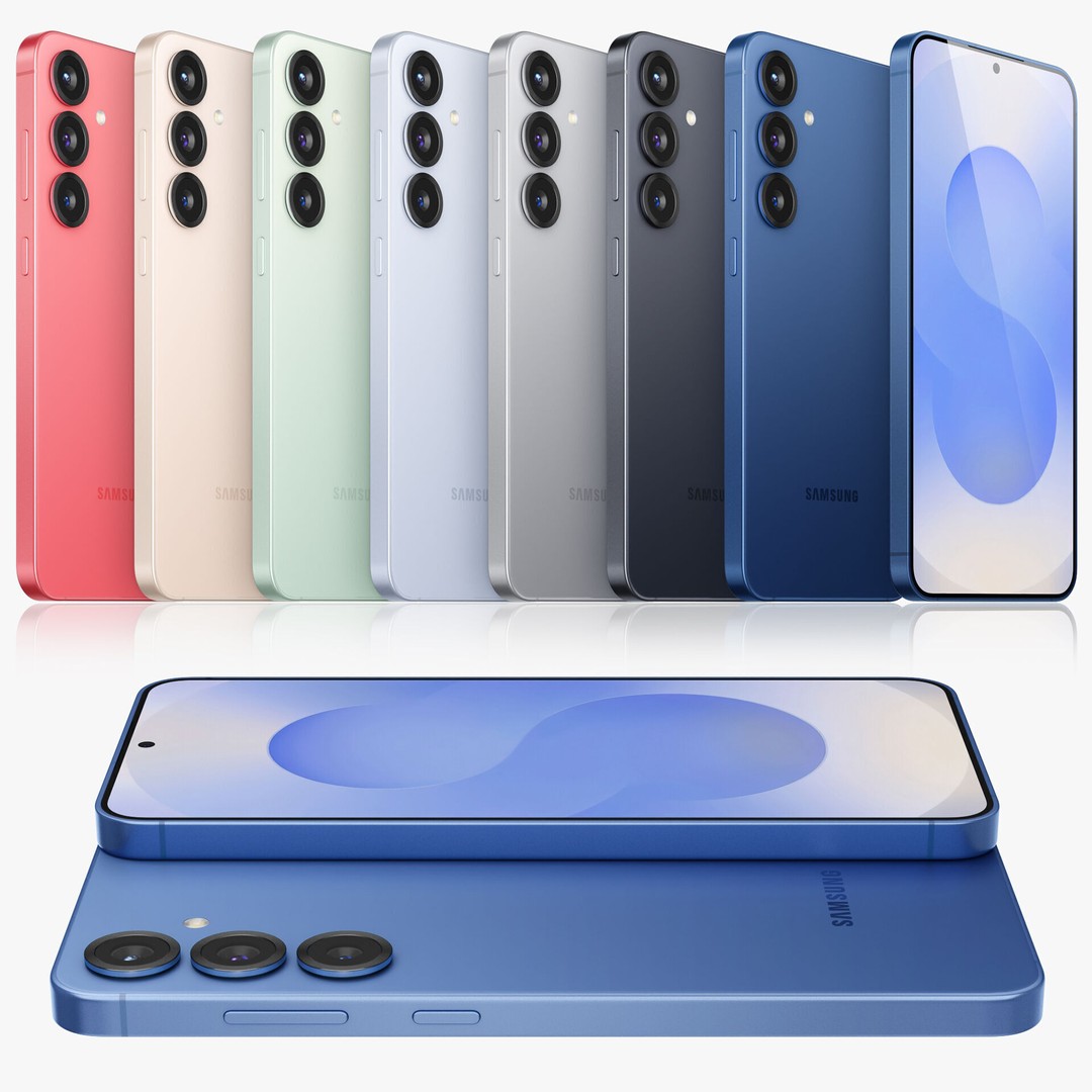 Samsung Galaxy S25 Plus 3D Model – Realistic Mobile Phone Asset, FBX, OBJ - View 3