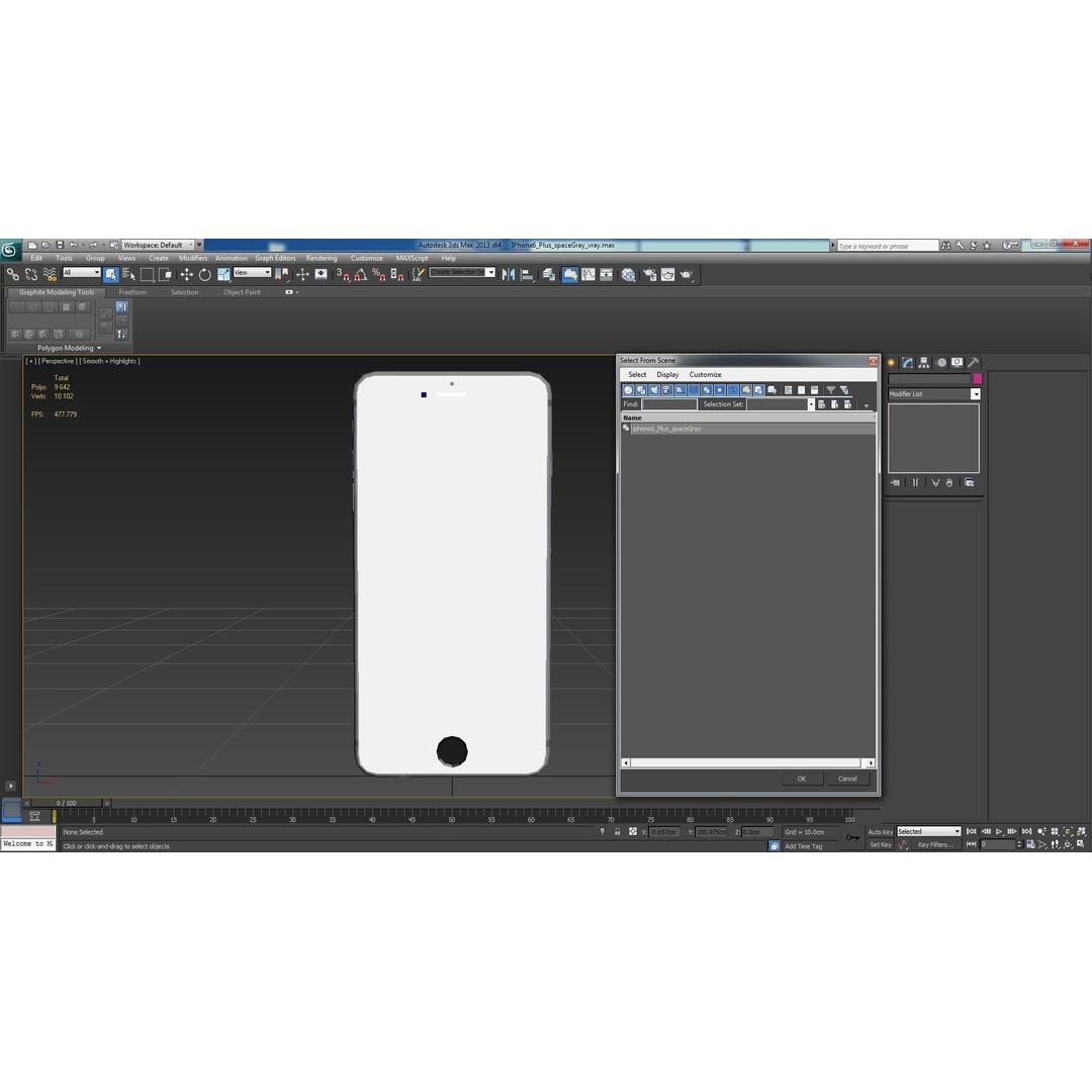 Apple iPhone 6 Plus 3D Model – Low Poly PBR Game Asset, FBX, OBJ