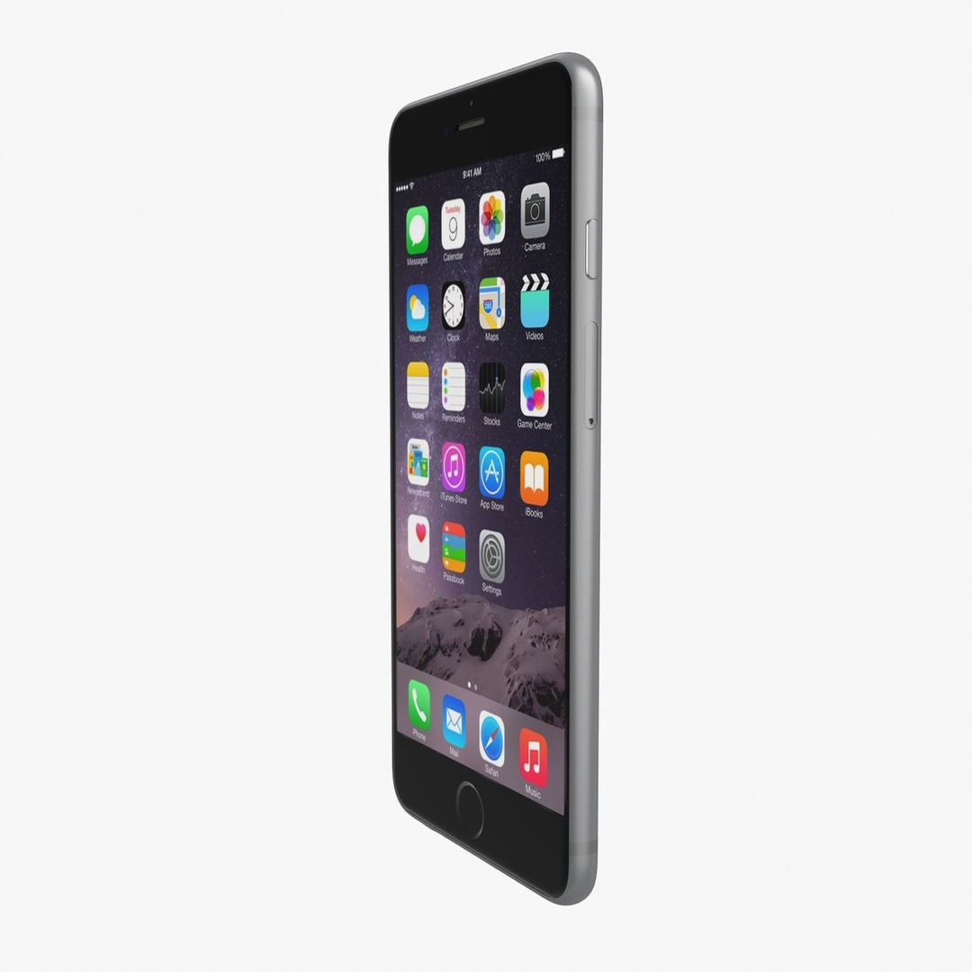 Apple iPhone 6 Plus 3D Model – Low Poly PBR Game Asset, FBX, OBJ - View 18