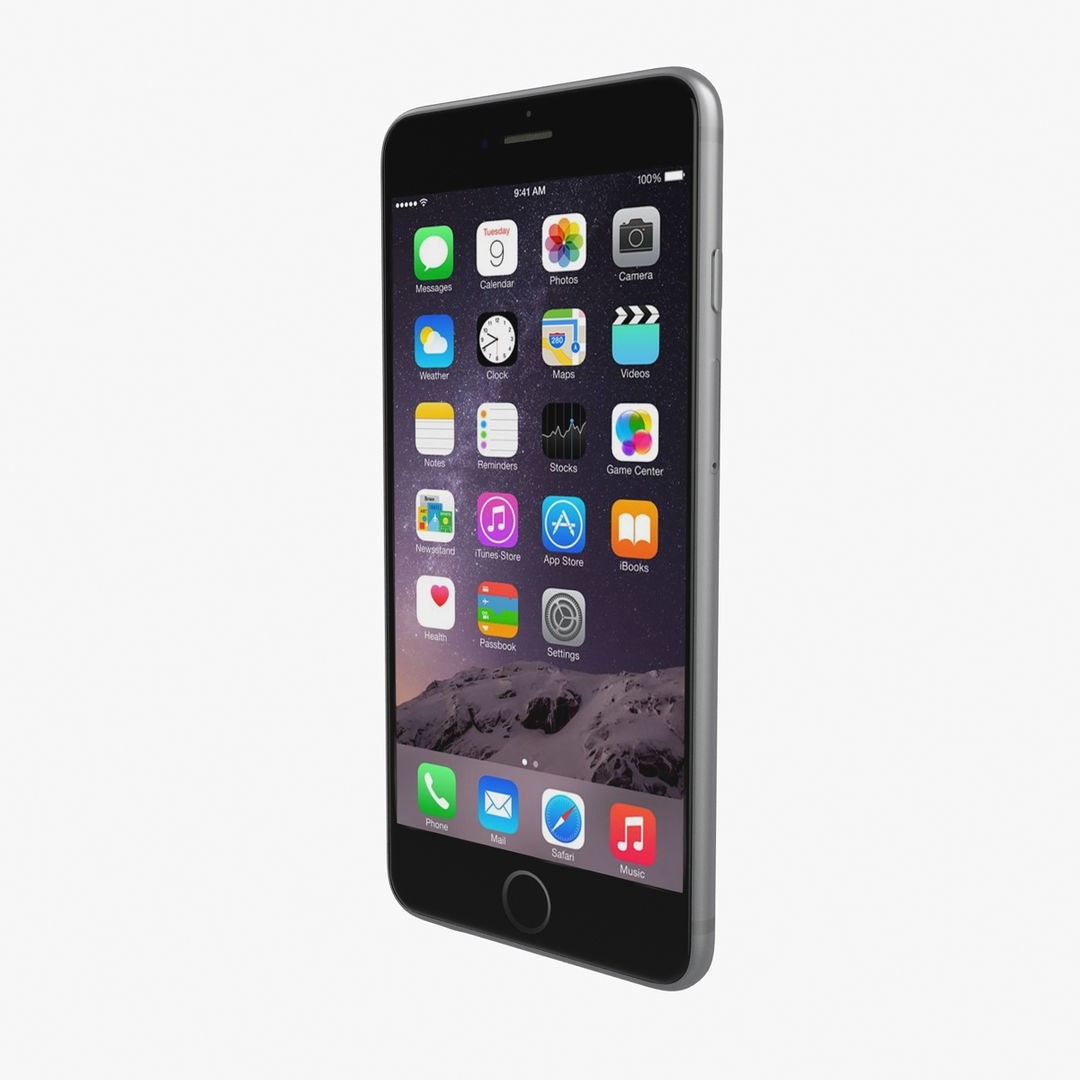 Apple iPhone 6 Plus 3D Model – Low Poly PBR Game Asset, FBX, OBJ - View 19