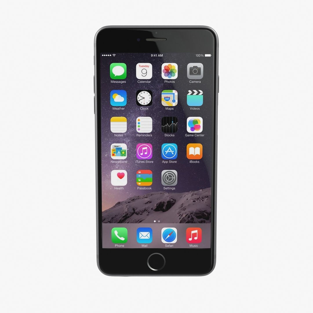 Apple iPhone 6 Plus 3D Model – Low Poly PBR Game Asset, FBX, OBJ - View 20