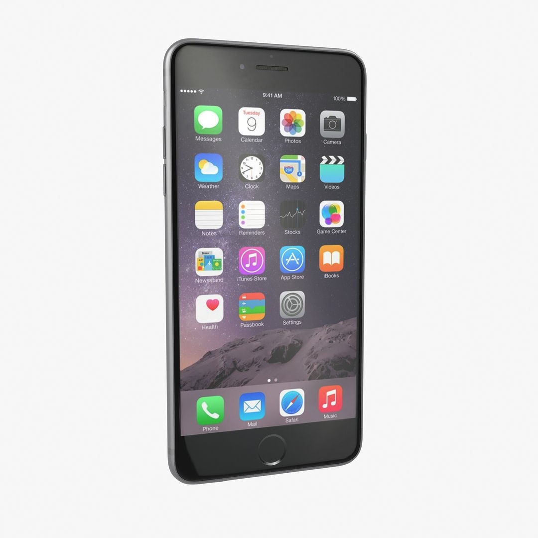 Apple iPhone 6 Plus 3D Model – Low Poly PBR Game Asset, FBX, OBJ - View 21