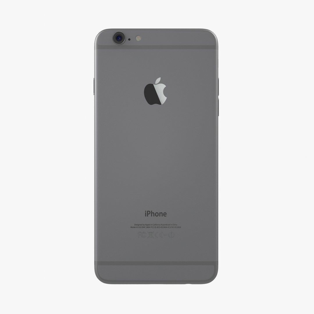Apple iPhone 6 Plus 3D Model – Low Poly PBR Game Asset, FBX, OBJ - View 3