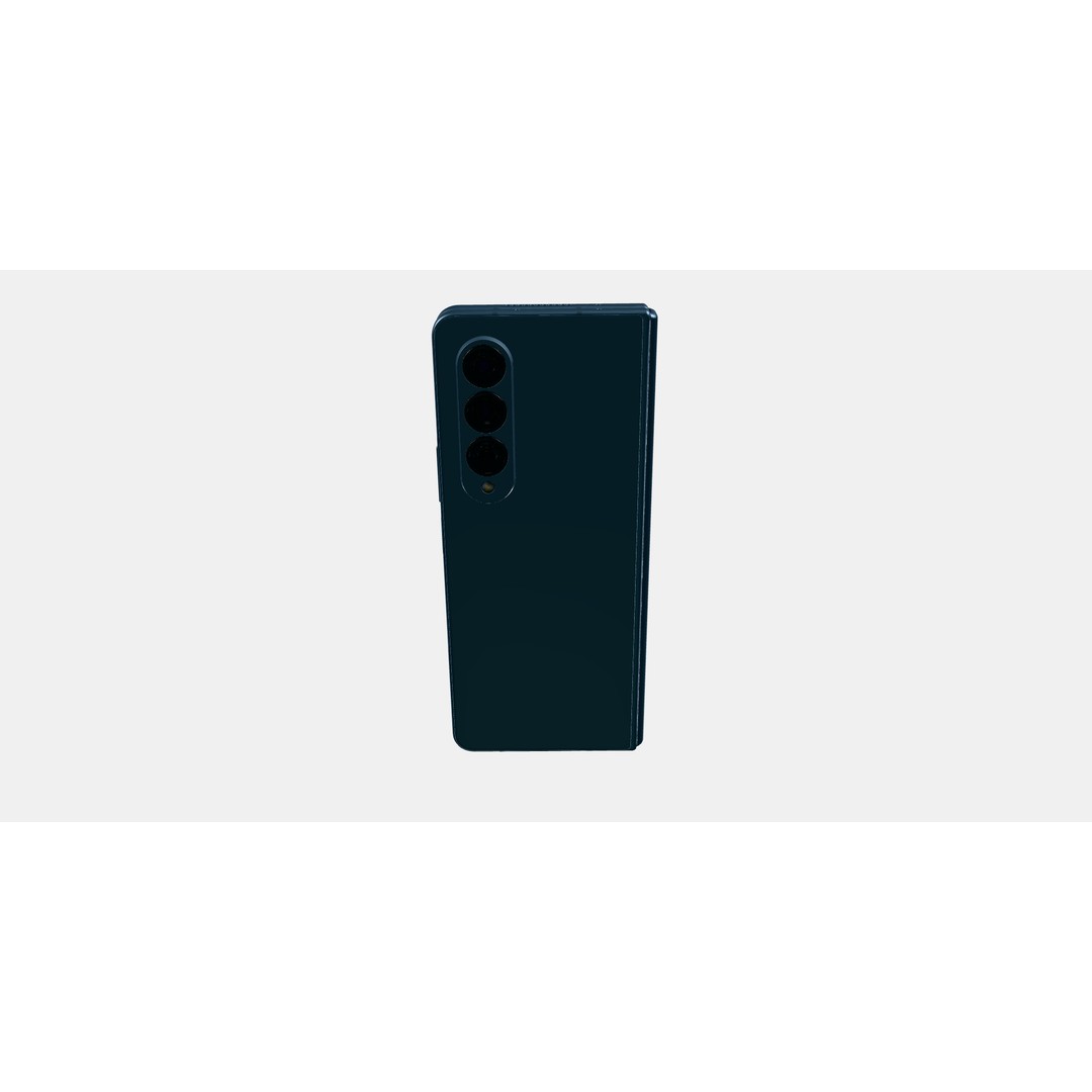 Samsung Galaxy Z Fold4 Graphite 3D Model – Game-Ready PBR Asset, FBX - View 9