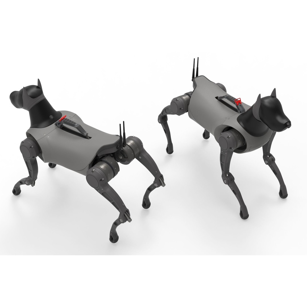 Cyber Robot Dog 3D Model – High Poly Sci-Fi Character, FBX/OBJ - View 12