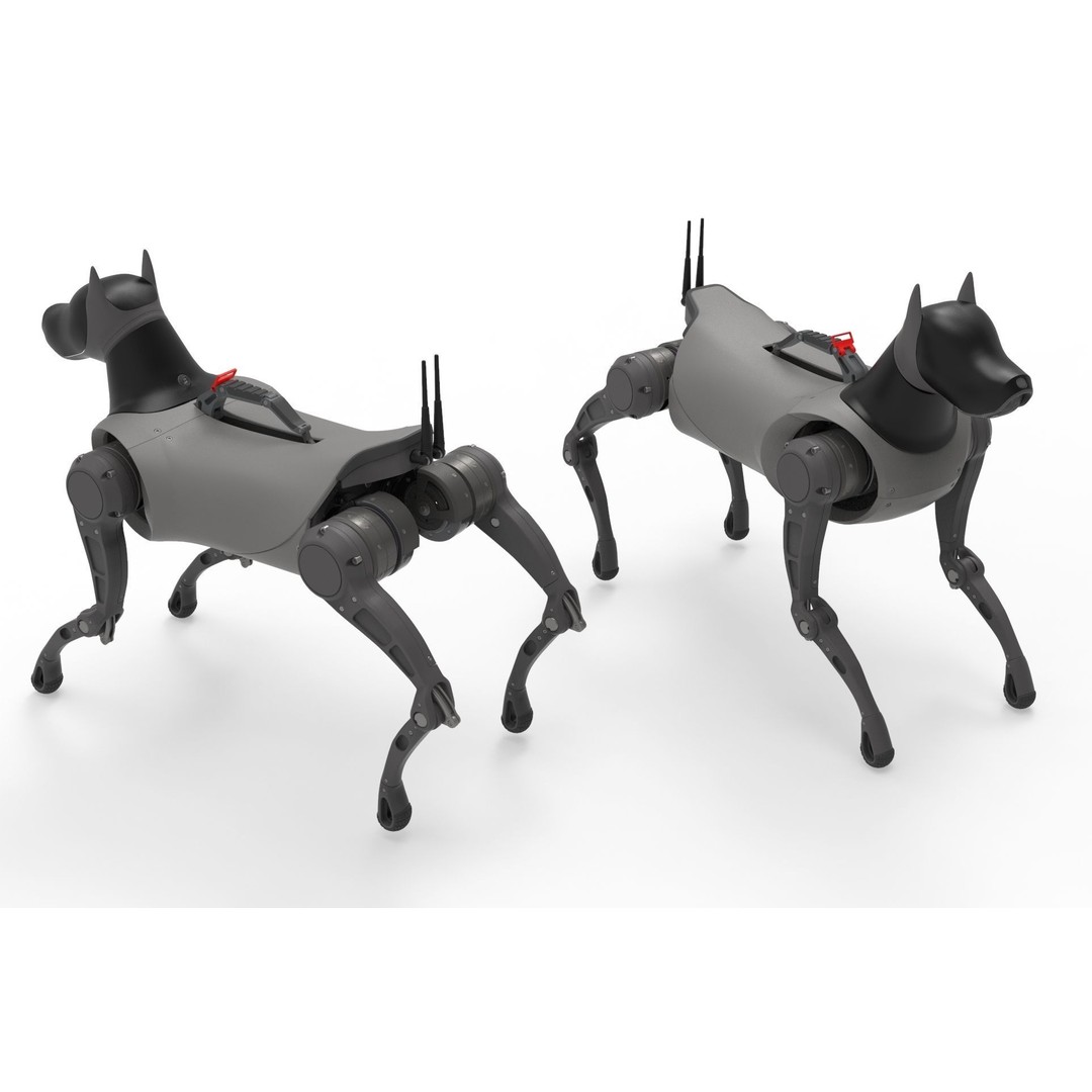 Cyber Robot Dog 3D Model – High Poly Sci-Fi Character, FBX/OBJ - View 13