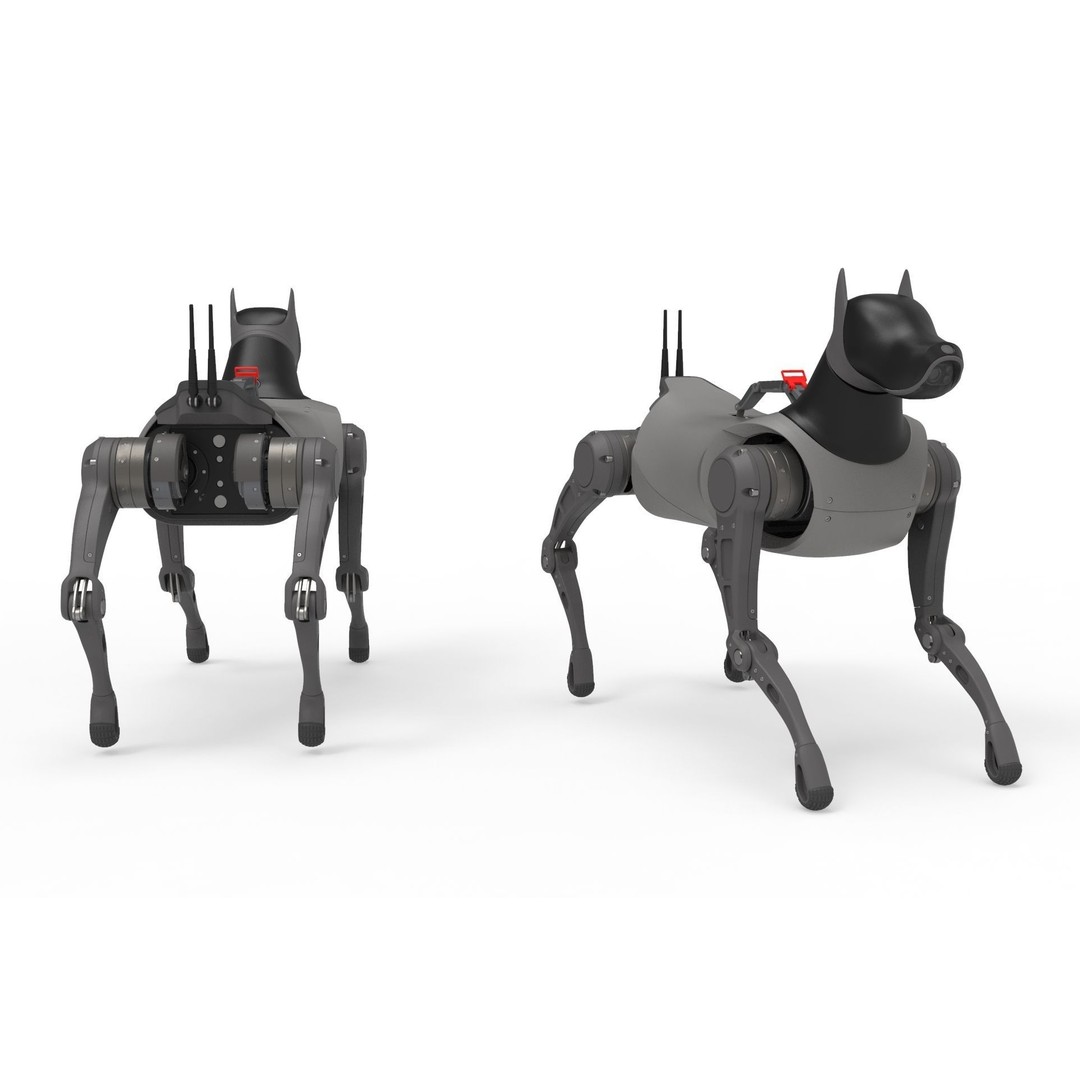 Cyber Robot Dog 3D Model – High Poly Sci-Fi Character, FBX/OBJ - View 17