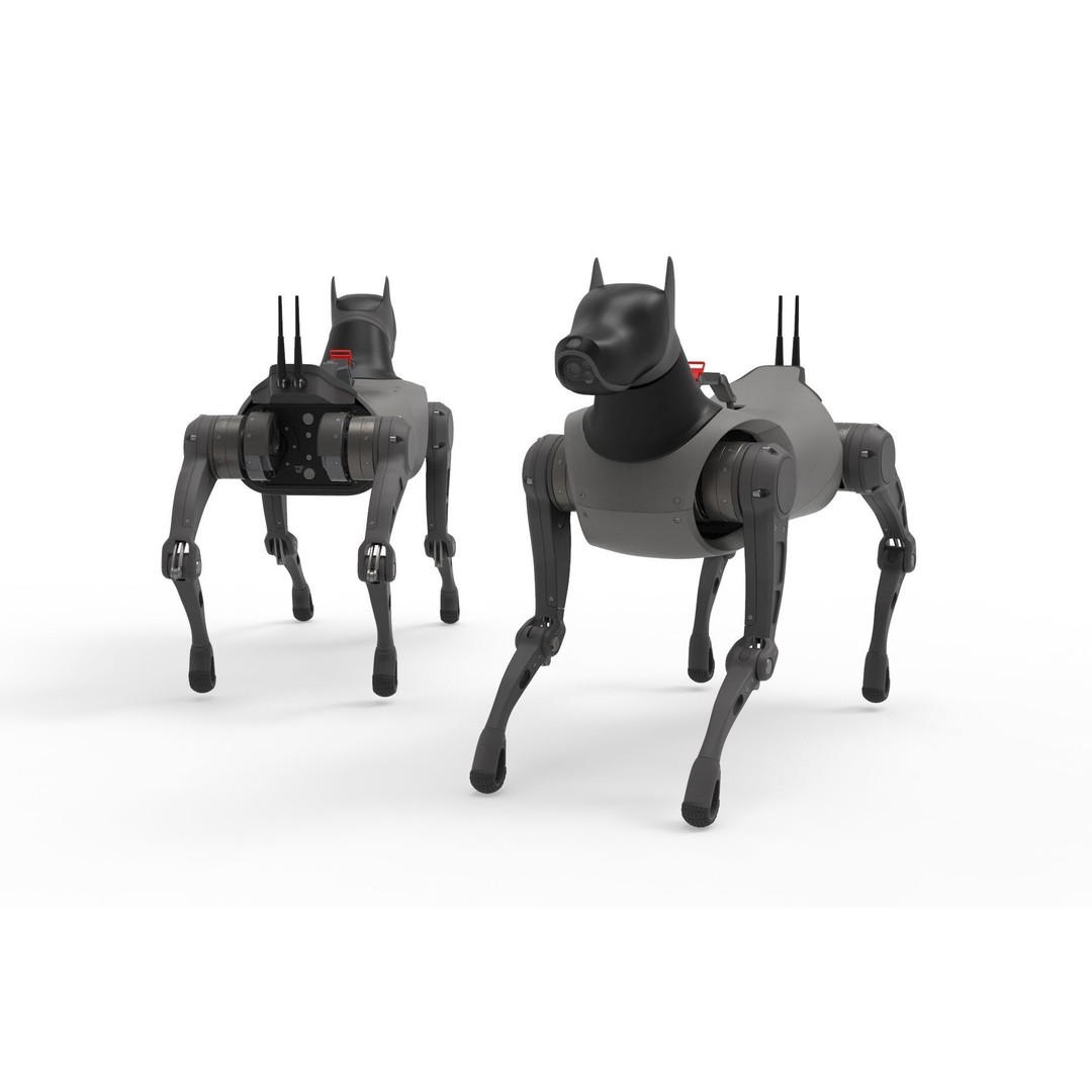 Cyber Robot Dog 3D Model – High Poly Sci-Fi Character, FBX/OBJ - View 3
