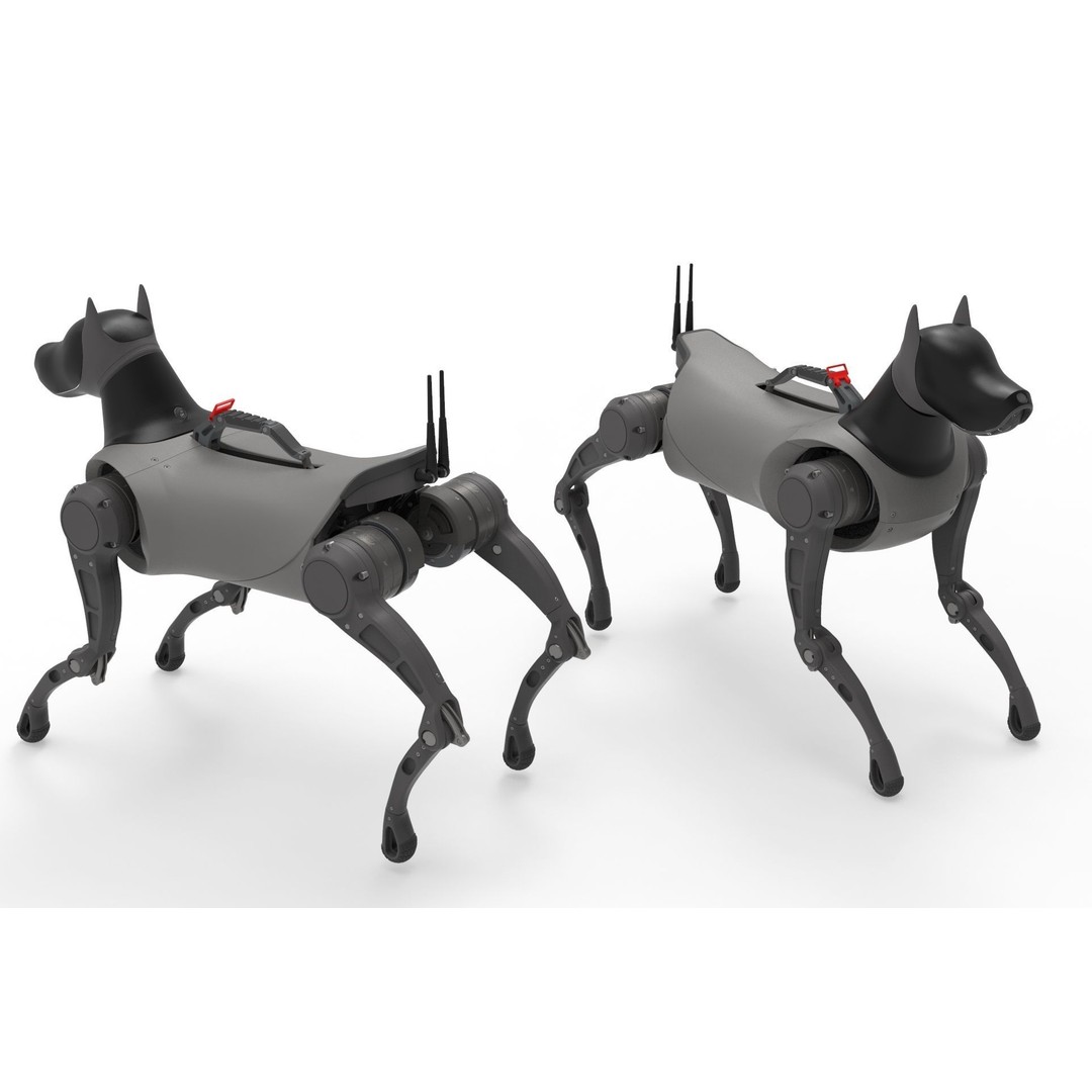 Cyber Robot Dog 3D Model – High Poly Sci-Fi Character, FBX/OBJ - View 4