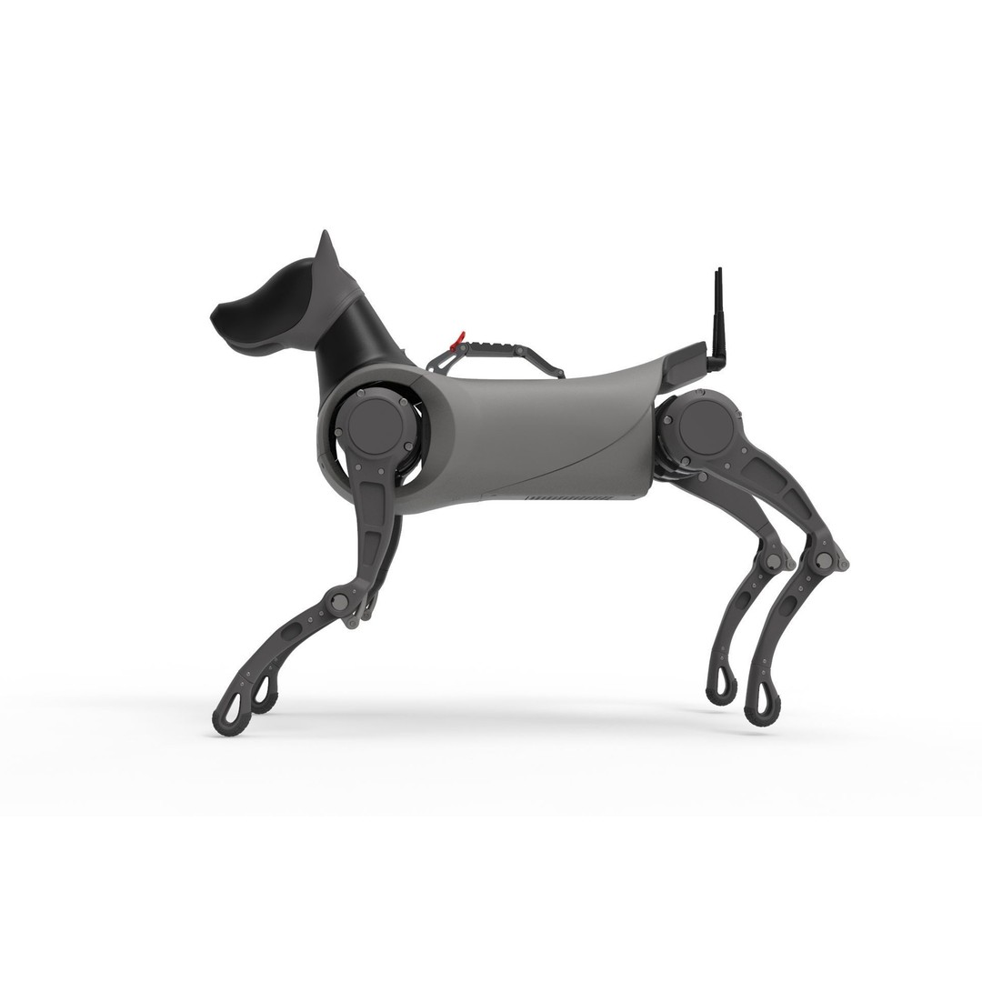 Cyber Robot Dog 3D Model – High Poly Sci-Fi Character, FBX/OBJ - View 6