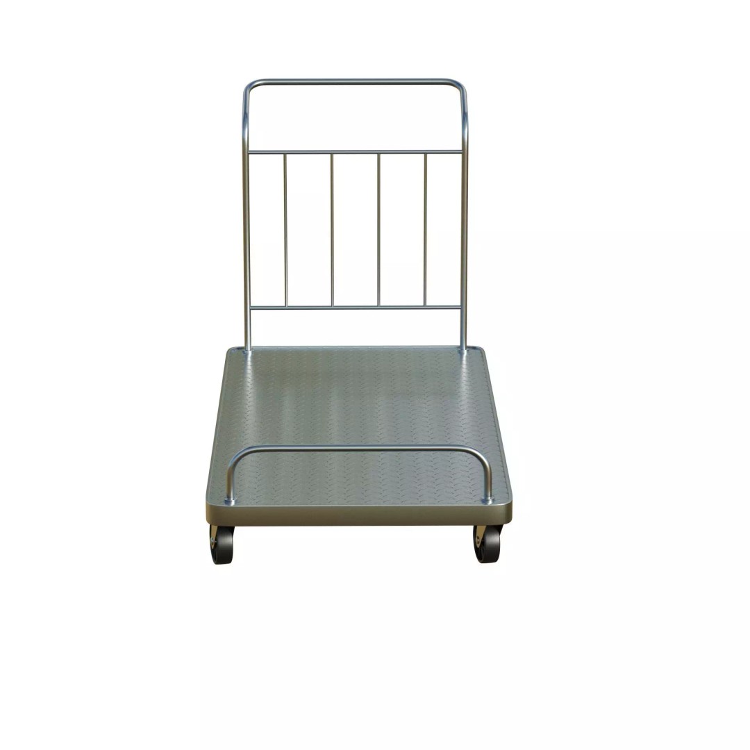 Roller Handcart 3D Model – Low Poly Game Ready Asset, FBX, OBJ - View 10